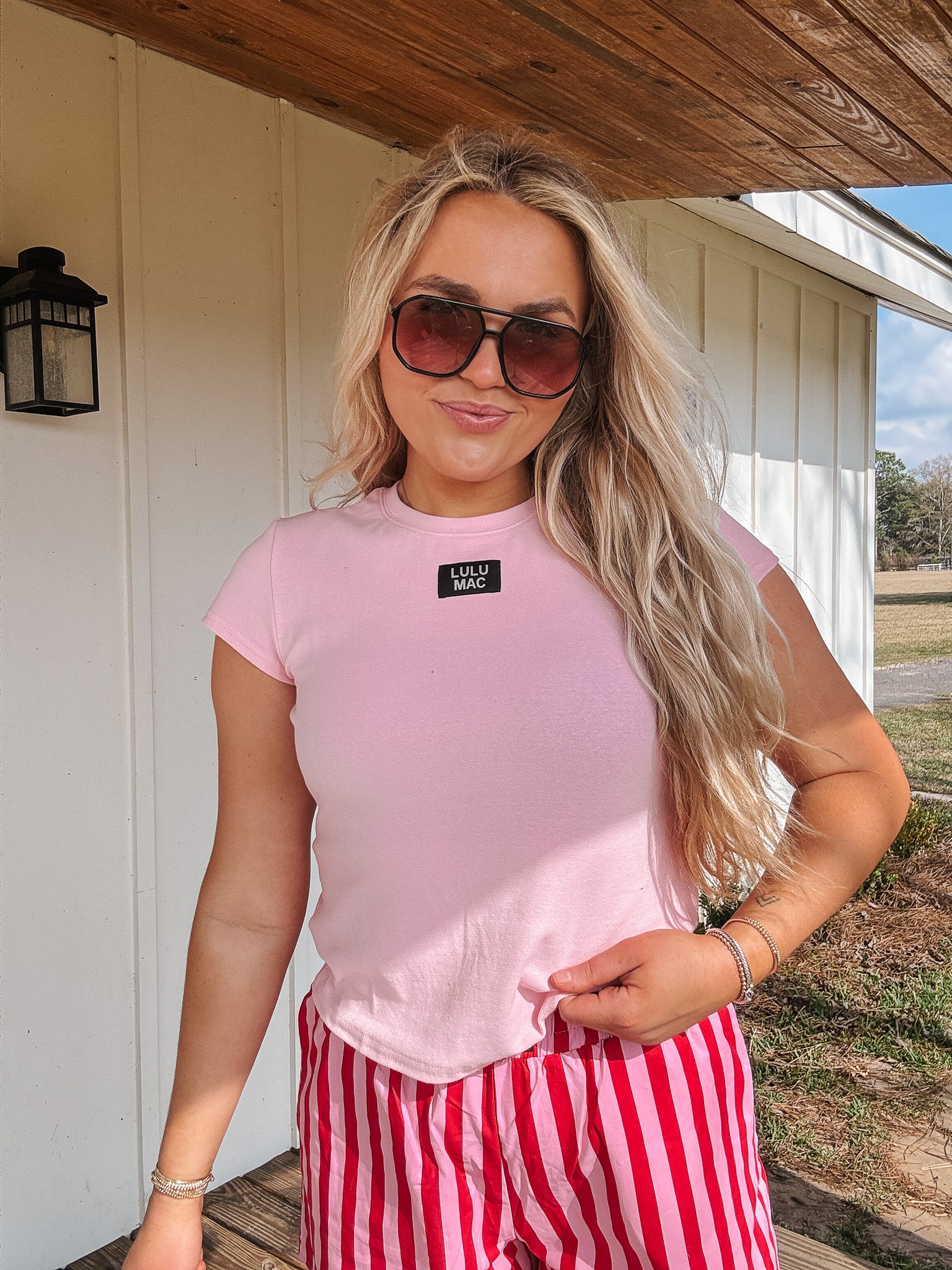 Lulu Mac Baby Doll Top in Pink