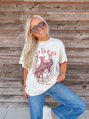 Rodeo Thrifted Tee in Off White