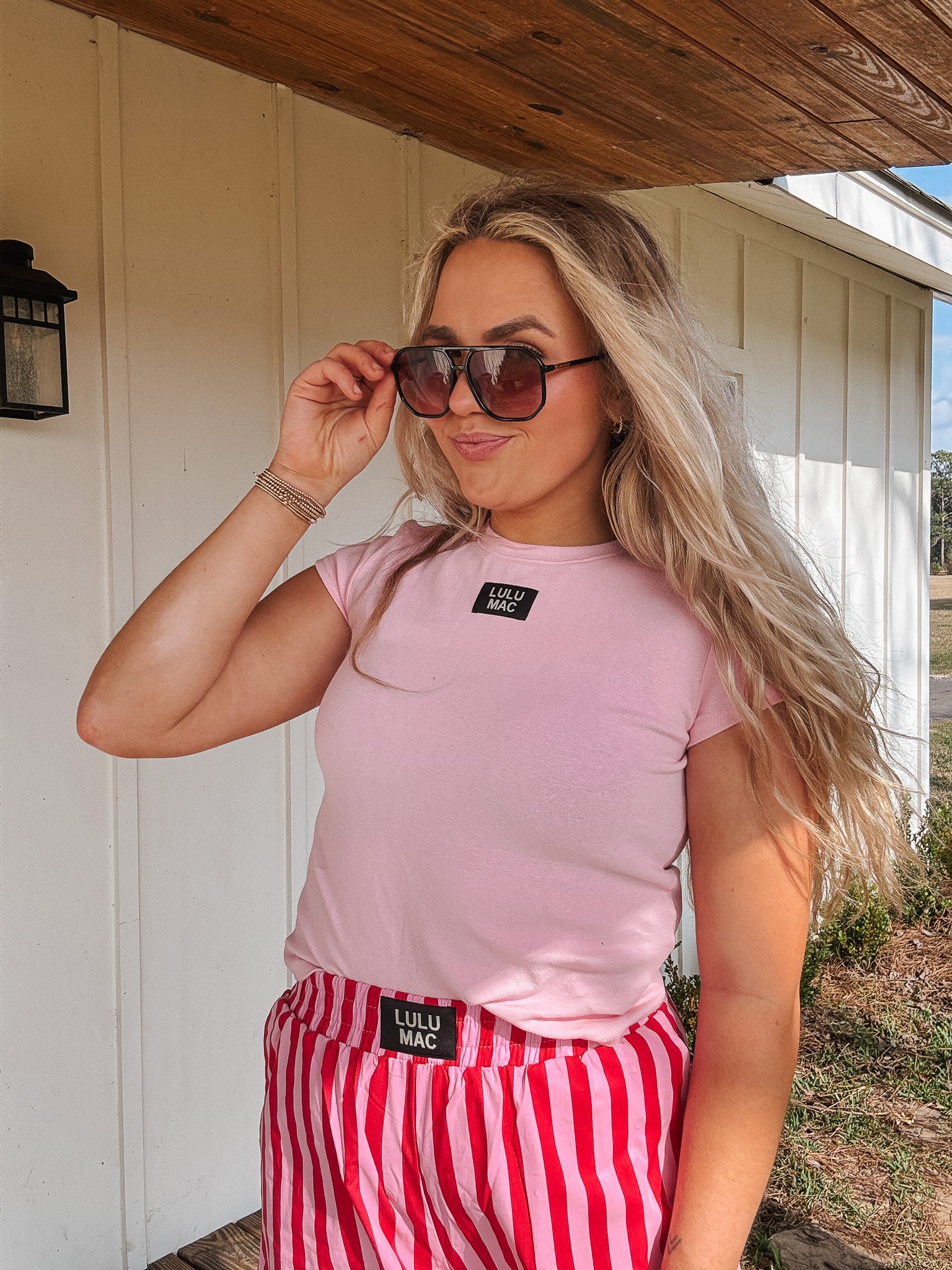 Lulu Mac Baby Doll Top in Pink