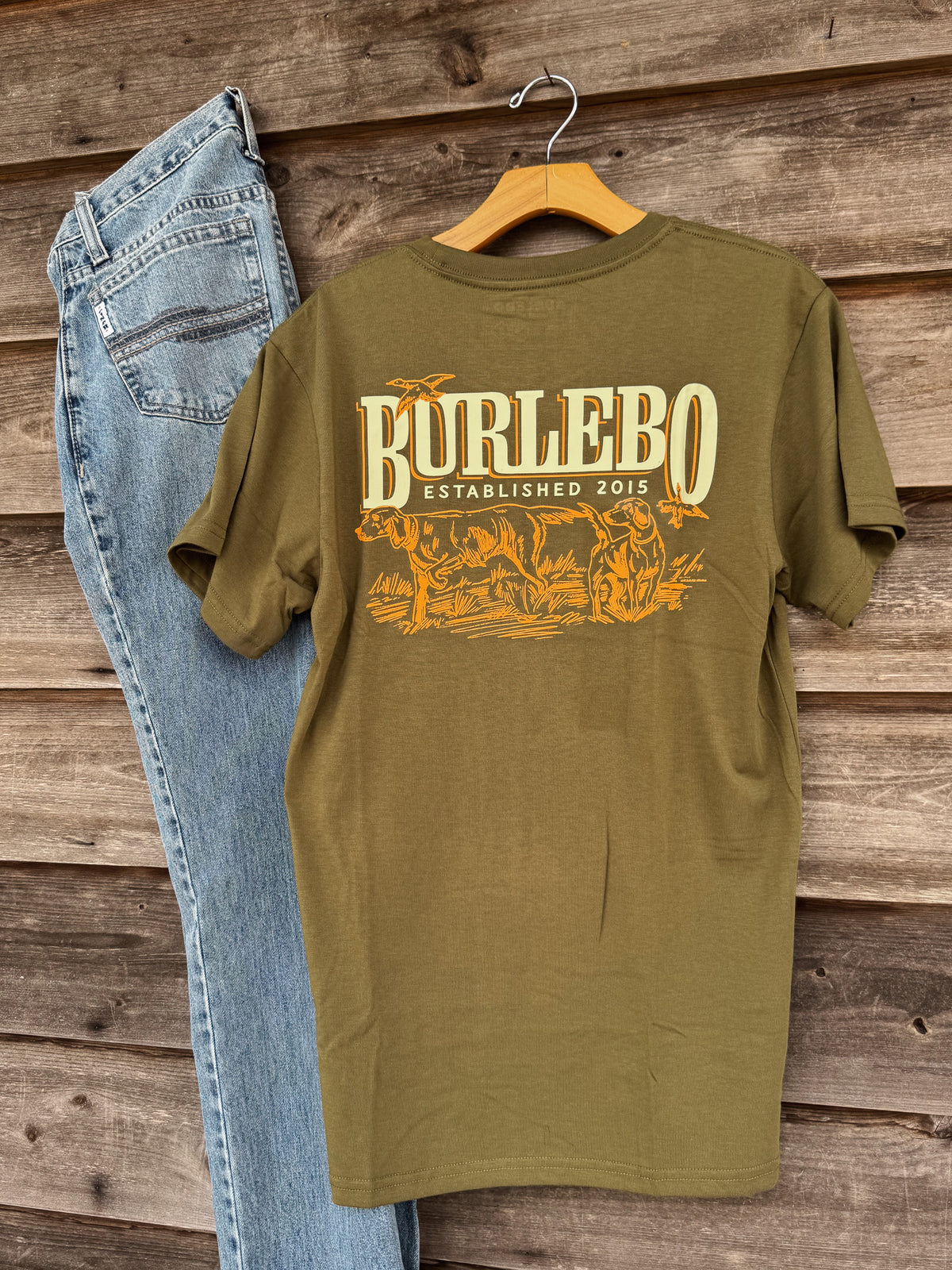 Burlebo | Men's Hunting Dogs T-Shirt - Hunter Green