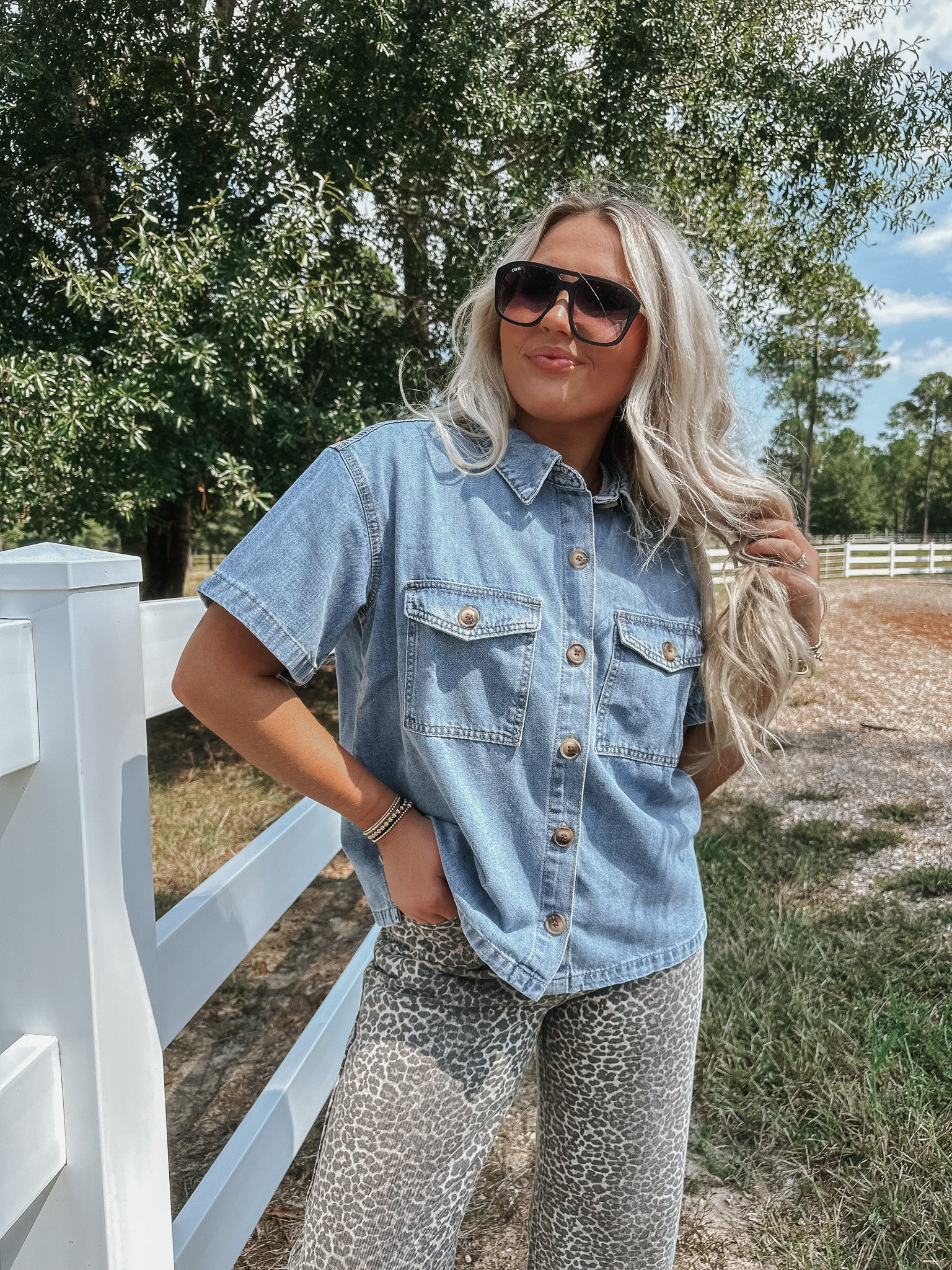 Darling Denim Button Up Shirt