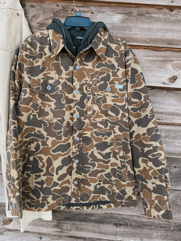 Men's Drake Campfire Canvas Shirt Jac Hoodie – Boot Country