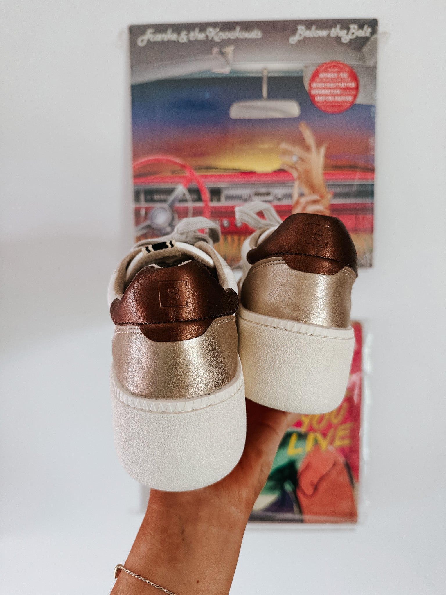 The Sheena Gold Sneakers