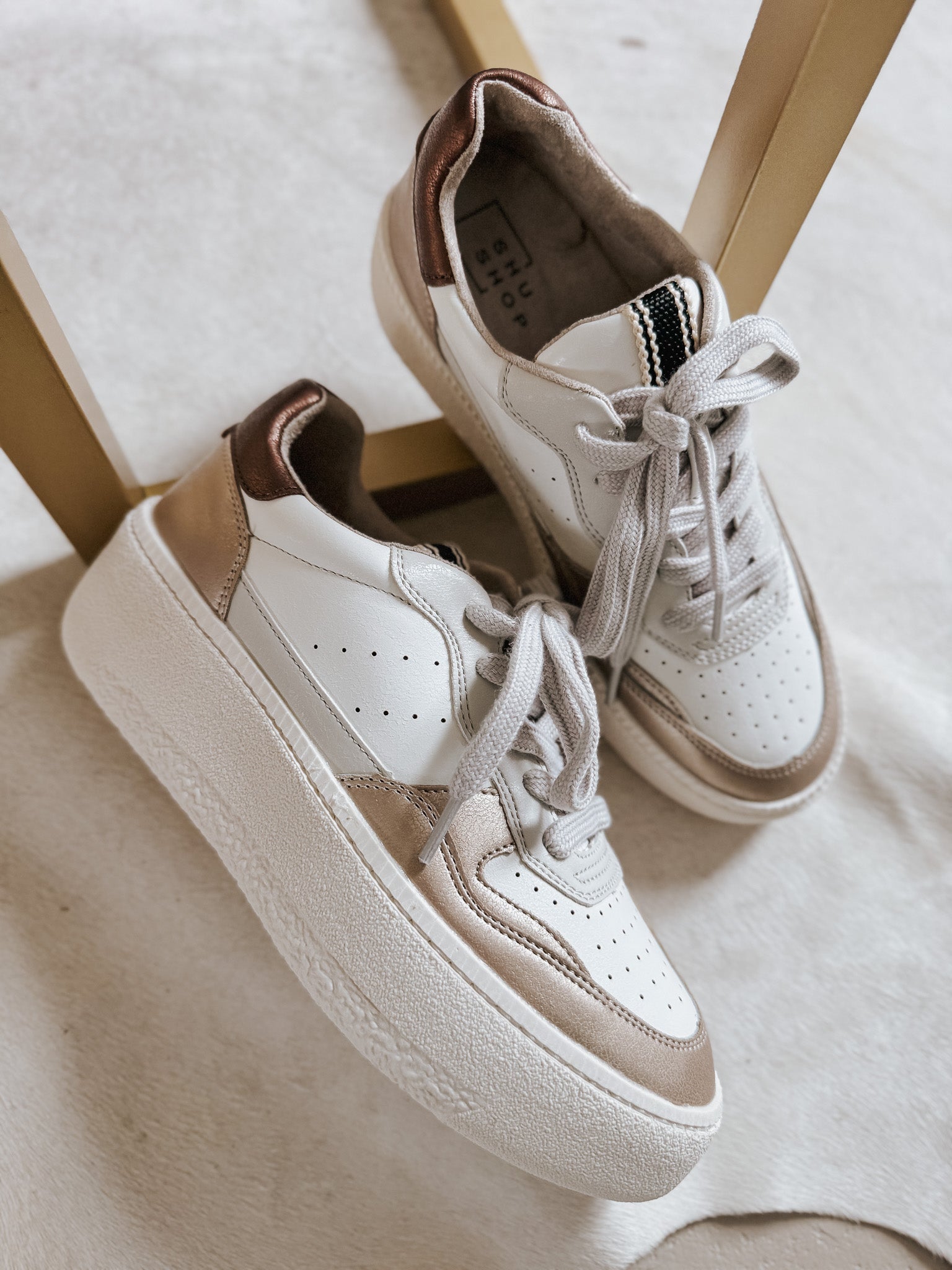 The Sheena Gold Sneakers