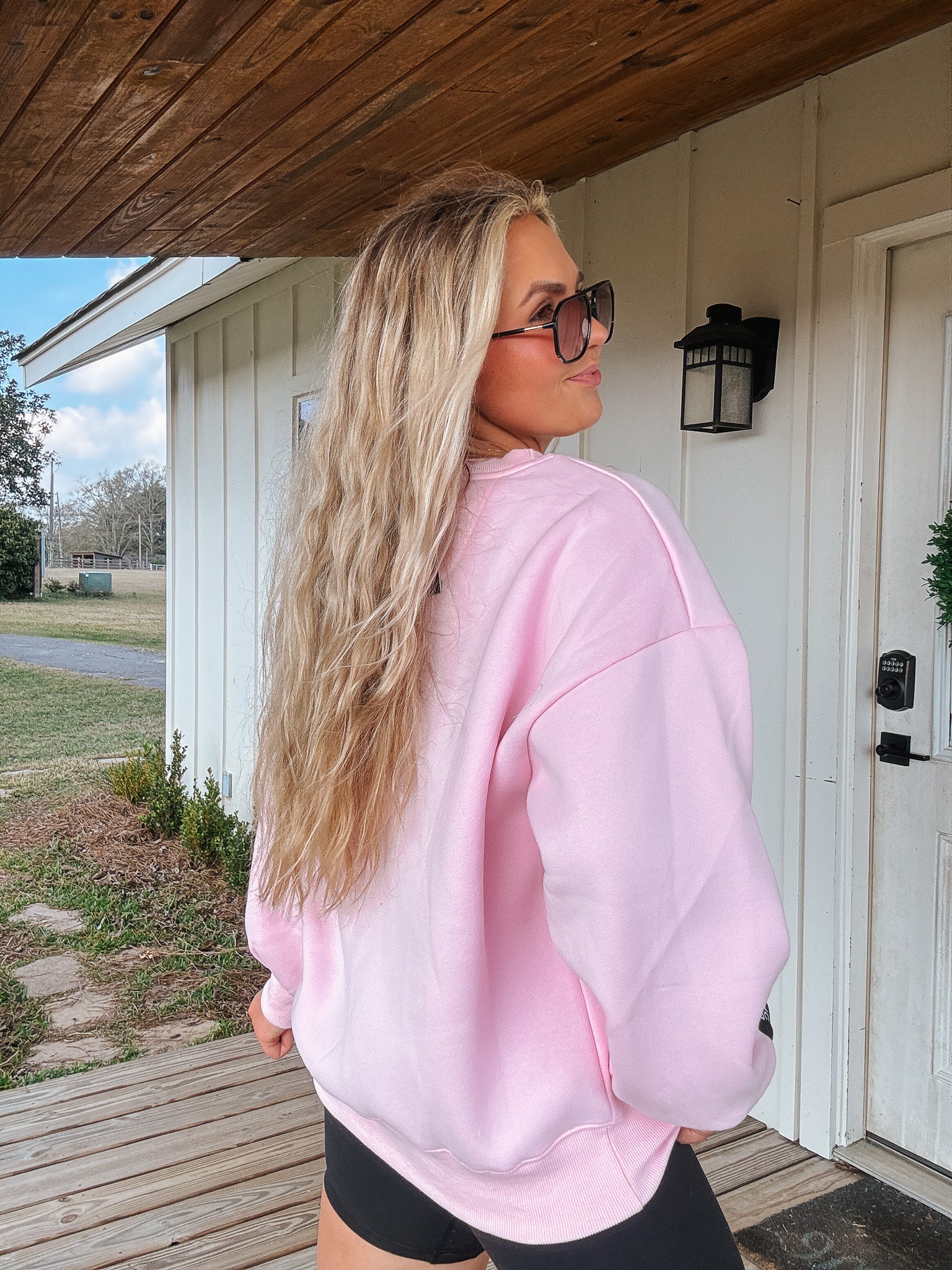 Lulu Mac XOXO Camo Sweatshirt in Pink