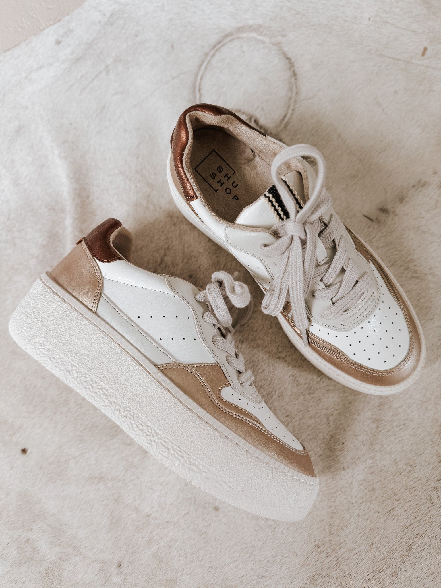 The Sheena Gold Sneakers