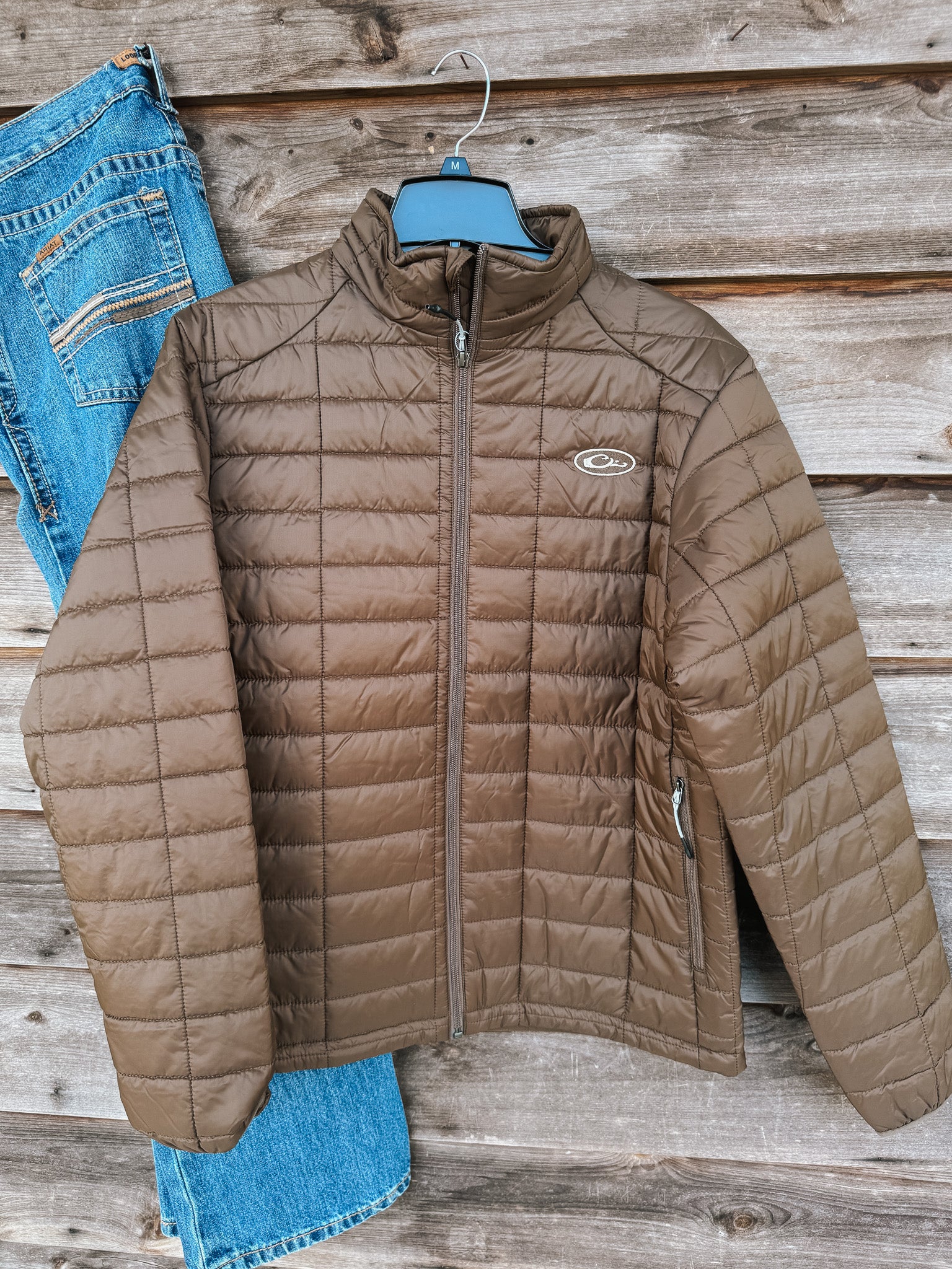 Men's Drake Lightweight Packable Jacket in Pintail Brown