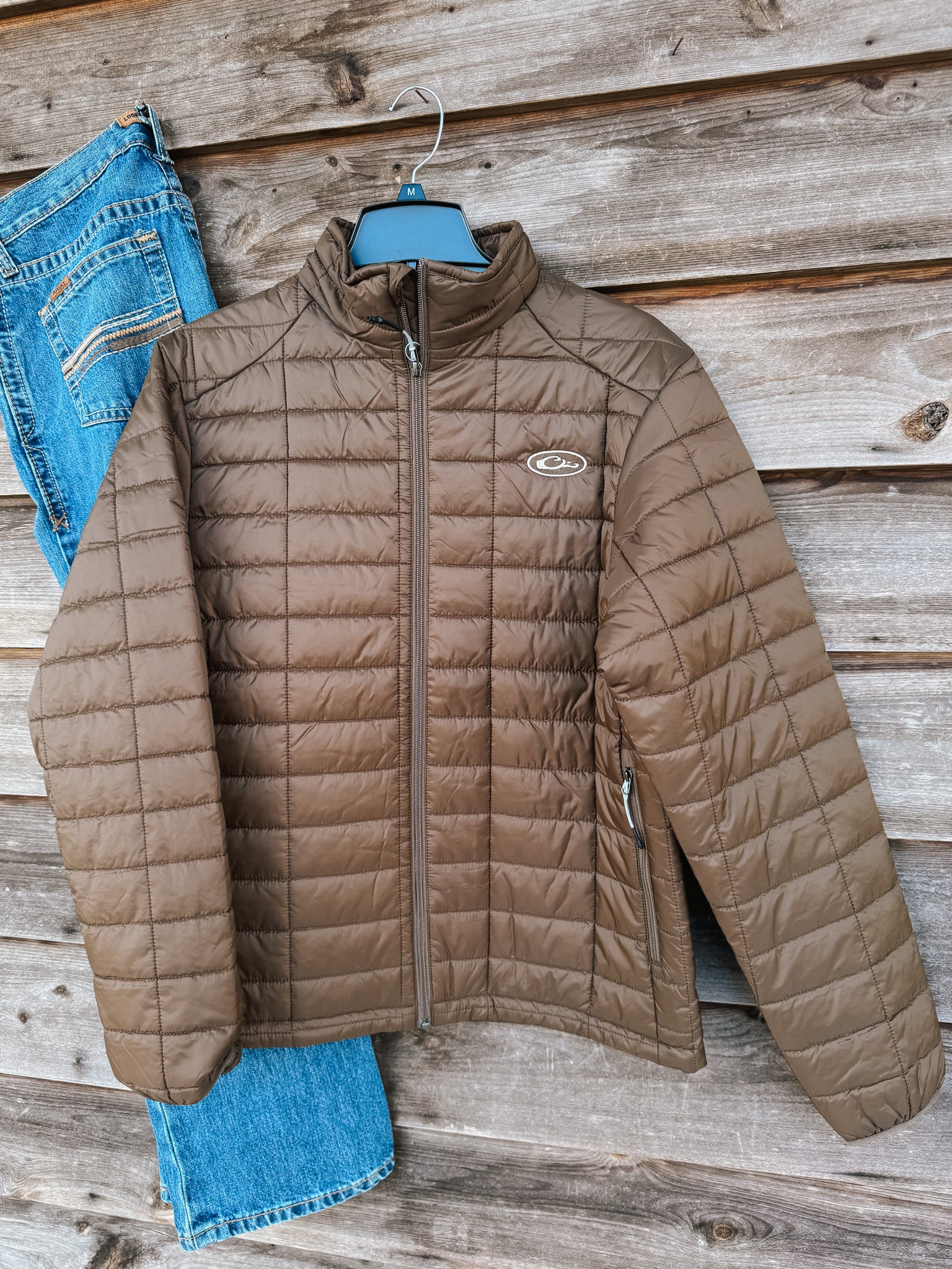 Men's Drake Lightweight Packable Jacket in Pintail Brown