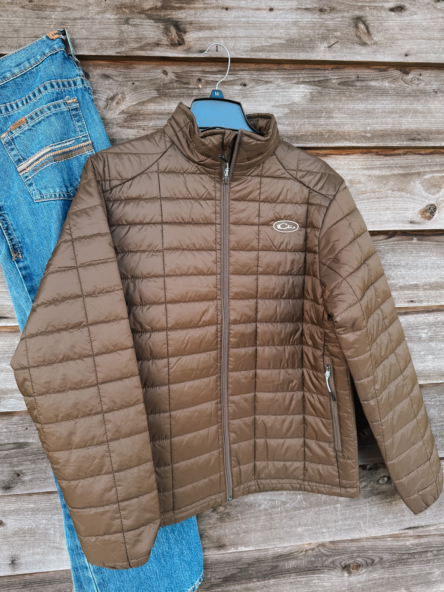 Men's Drake Lightweight Packable Jacket in Pintail Brown