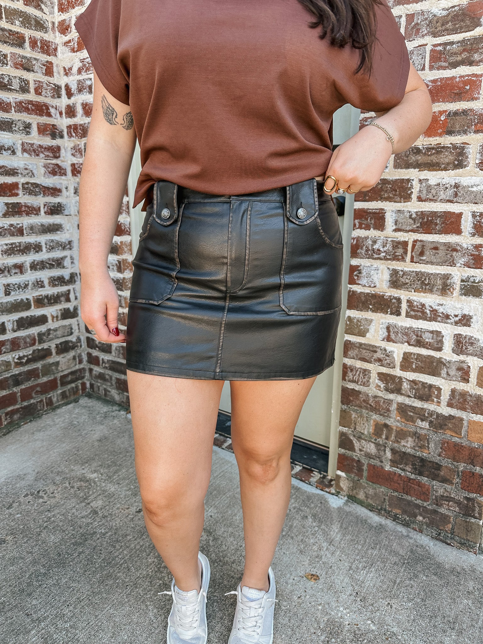 Make It Mini Black Skirt