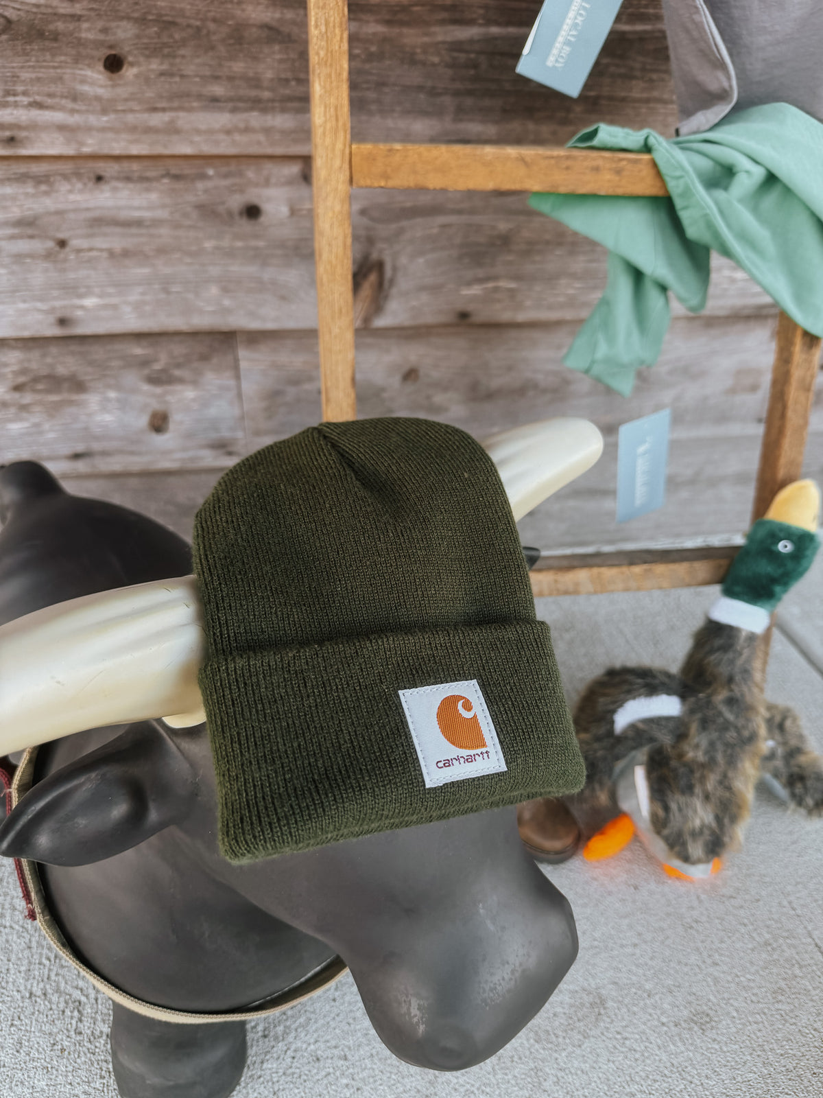 Carhartt | Toddler Acrylic Beanie in Dark Green