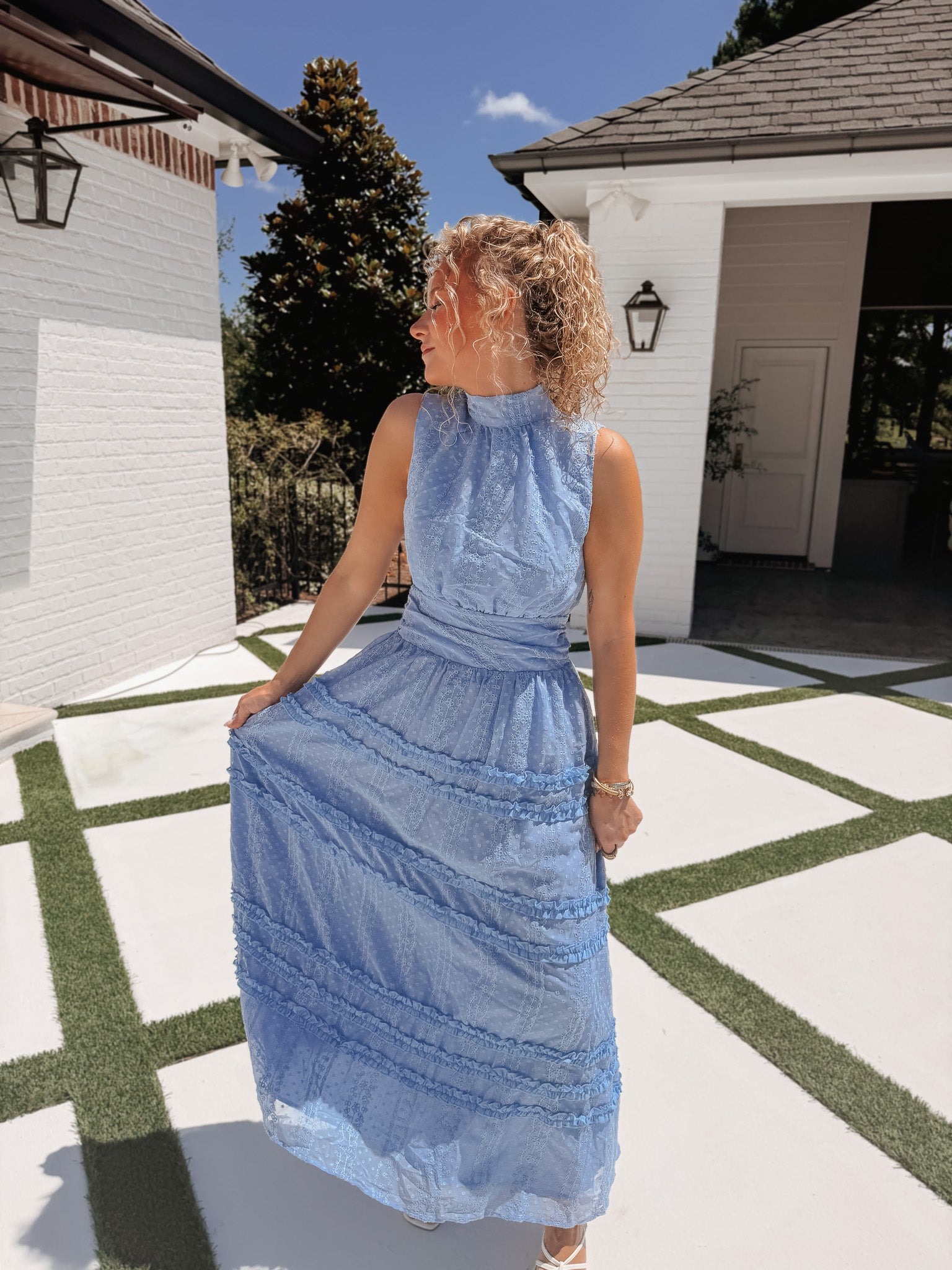 Dreaming in Blues Maxi Dress
