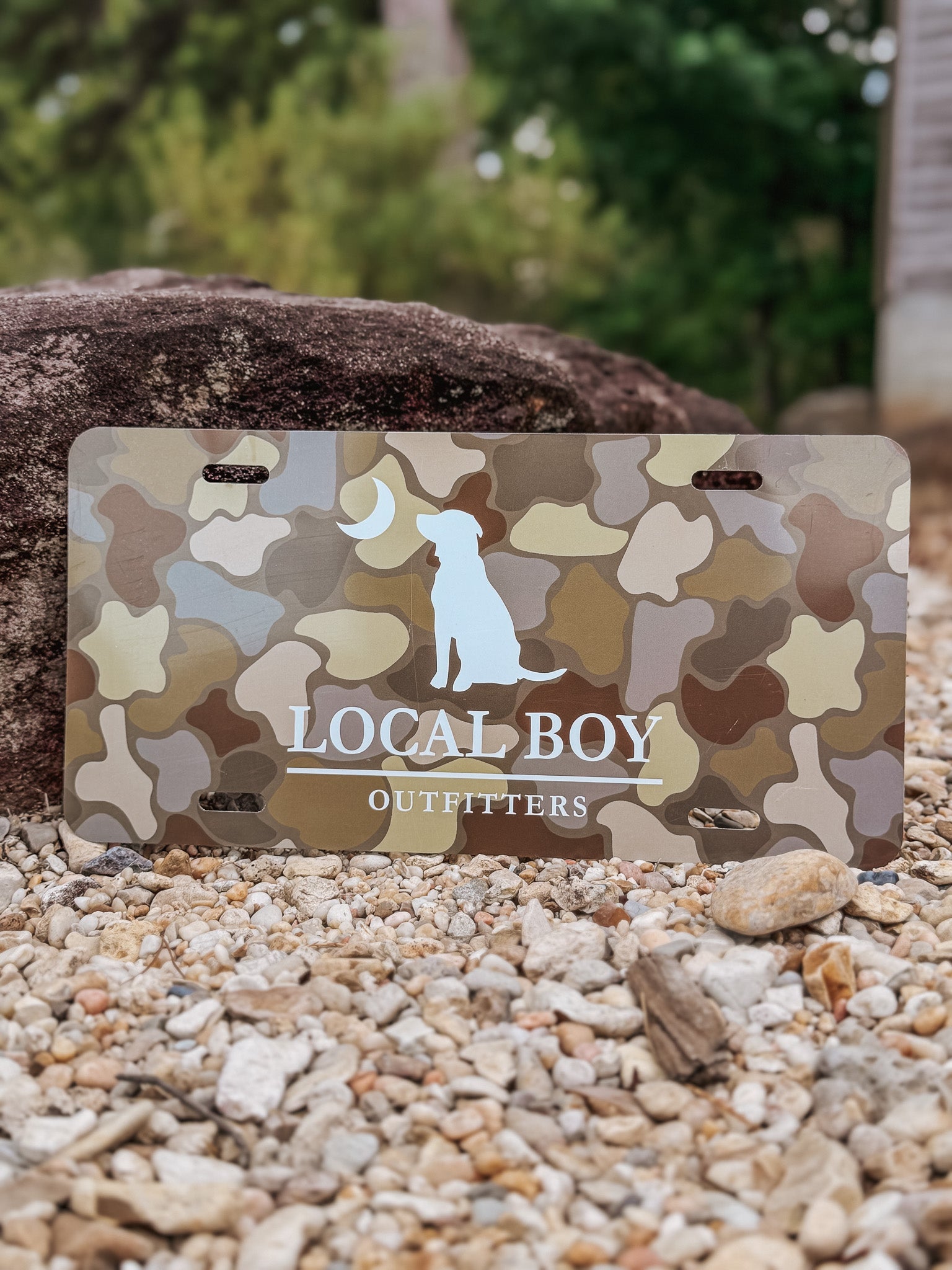 Local Boy Mountain Camo License Plate