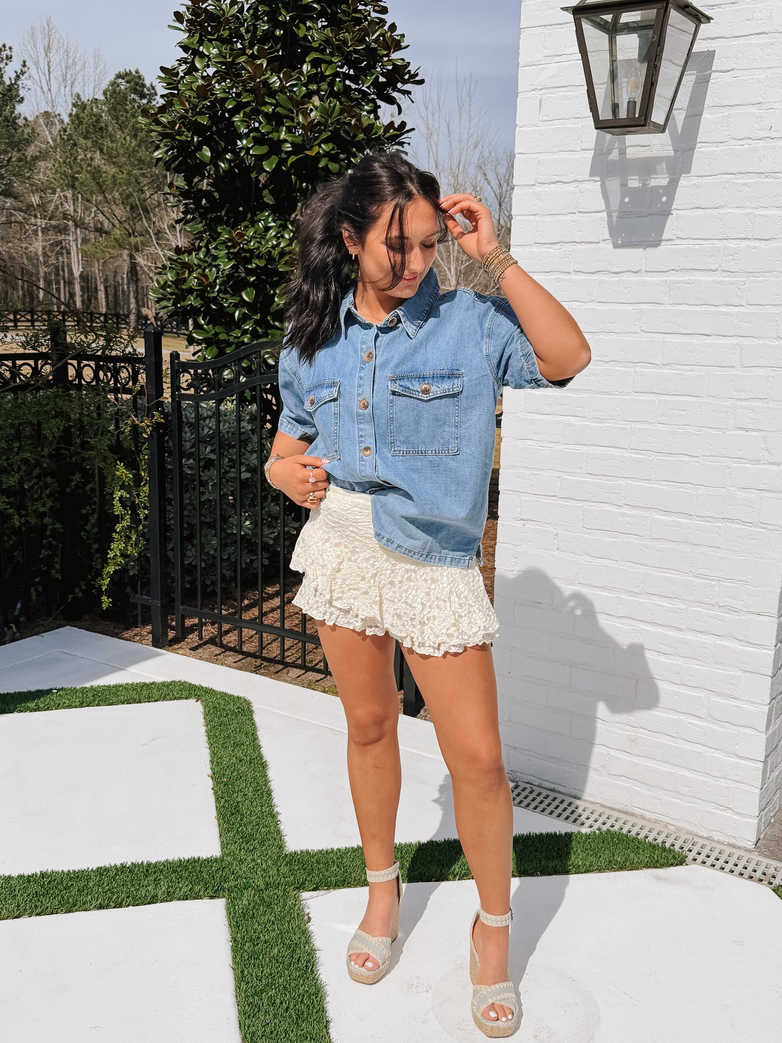 Darling Denim Button Up Shirt