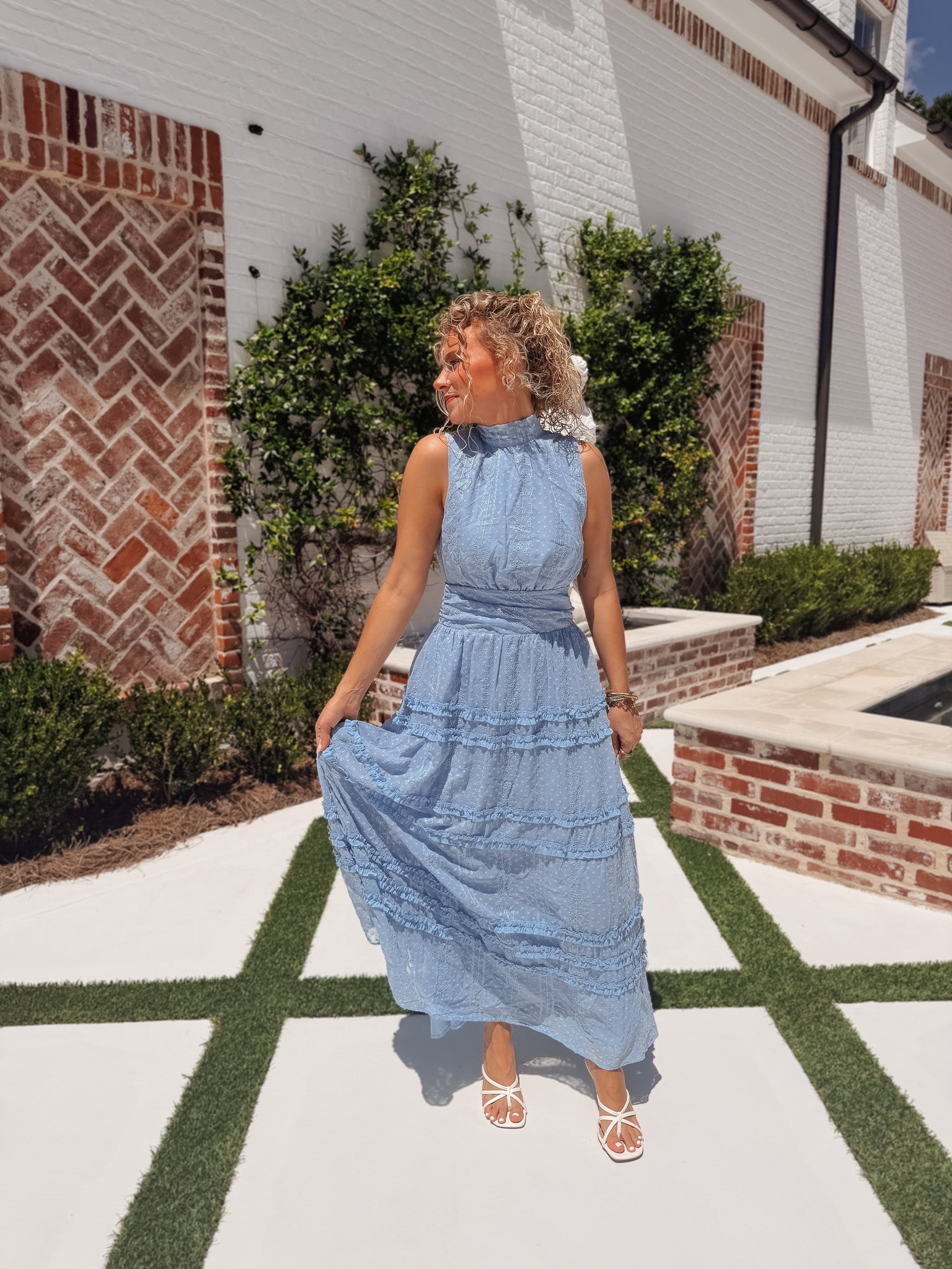 Dreaming in Blues Maxi Dress