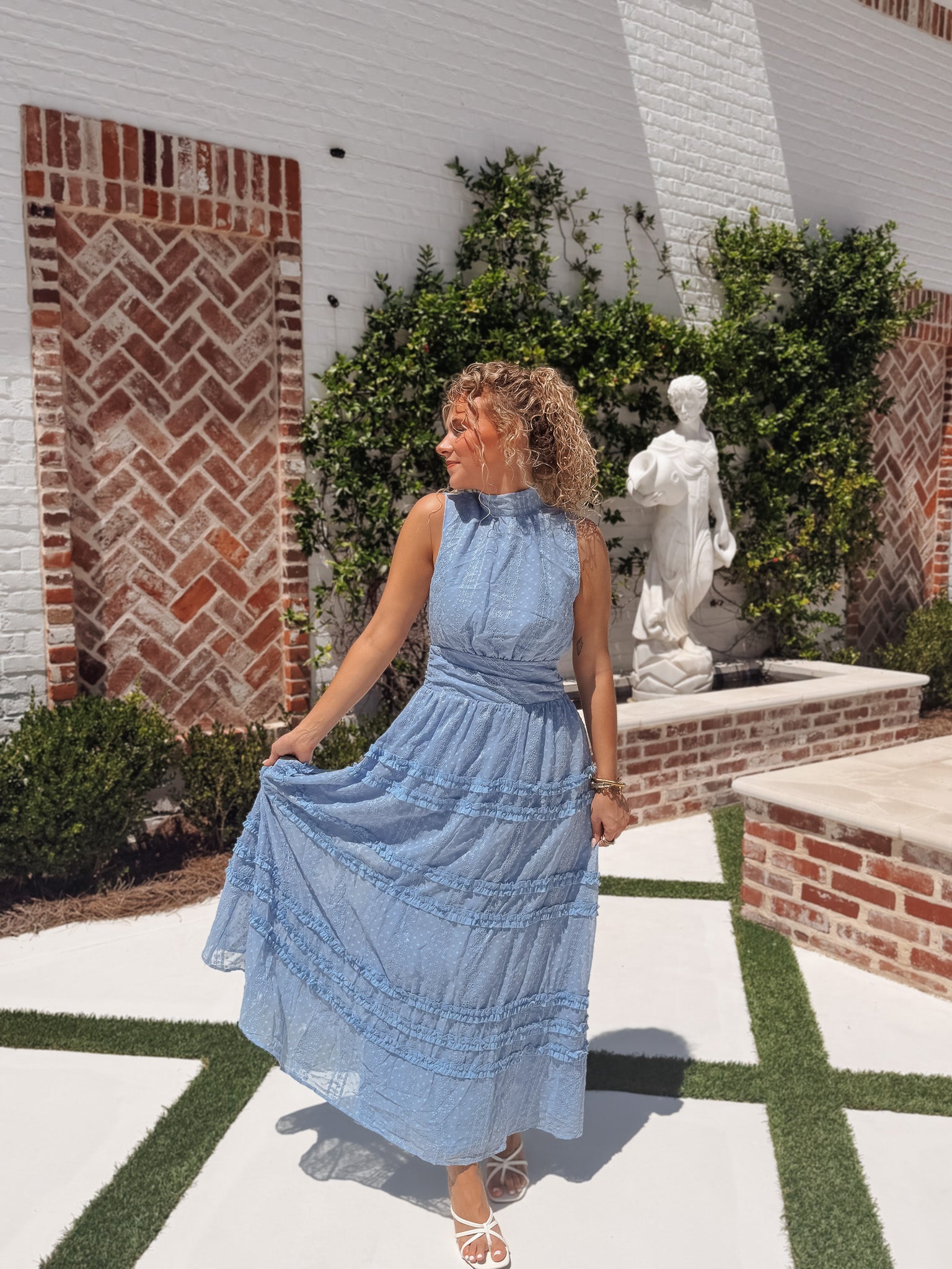 Dreaming in Blues Maxi Dress