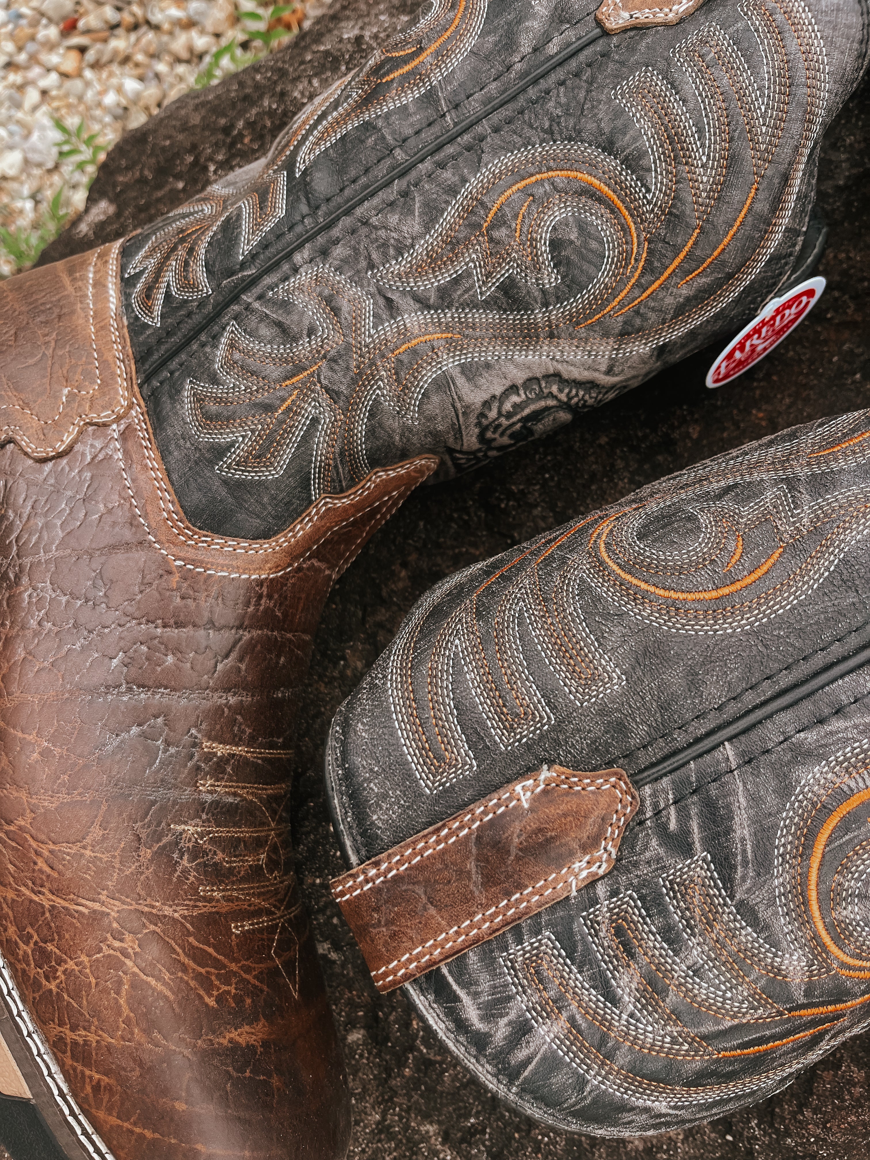 Men's Laredo Hawke Brown/Black Steel Toe Work Boot