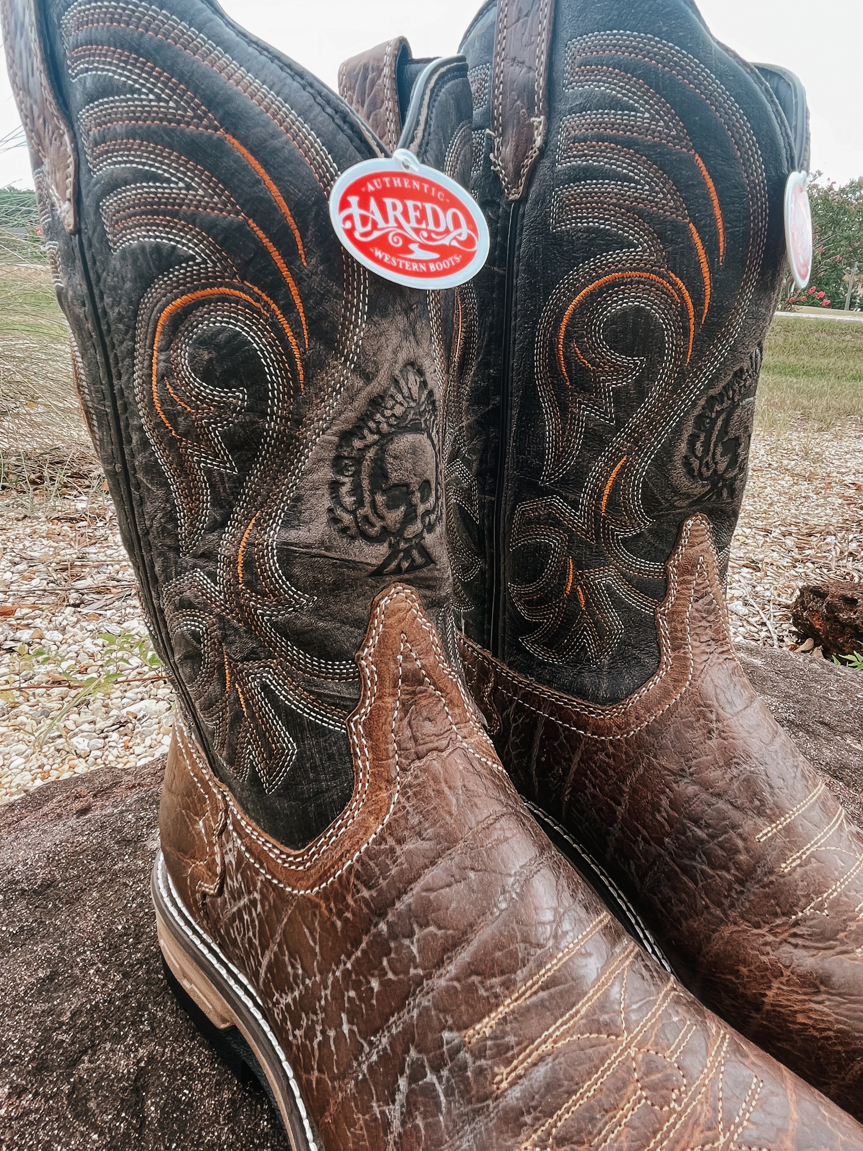 Men's Laredo Hawke Brown/Black Steel Toe Work Boot