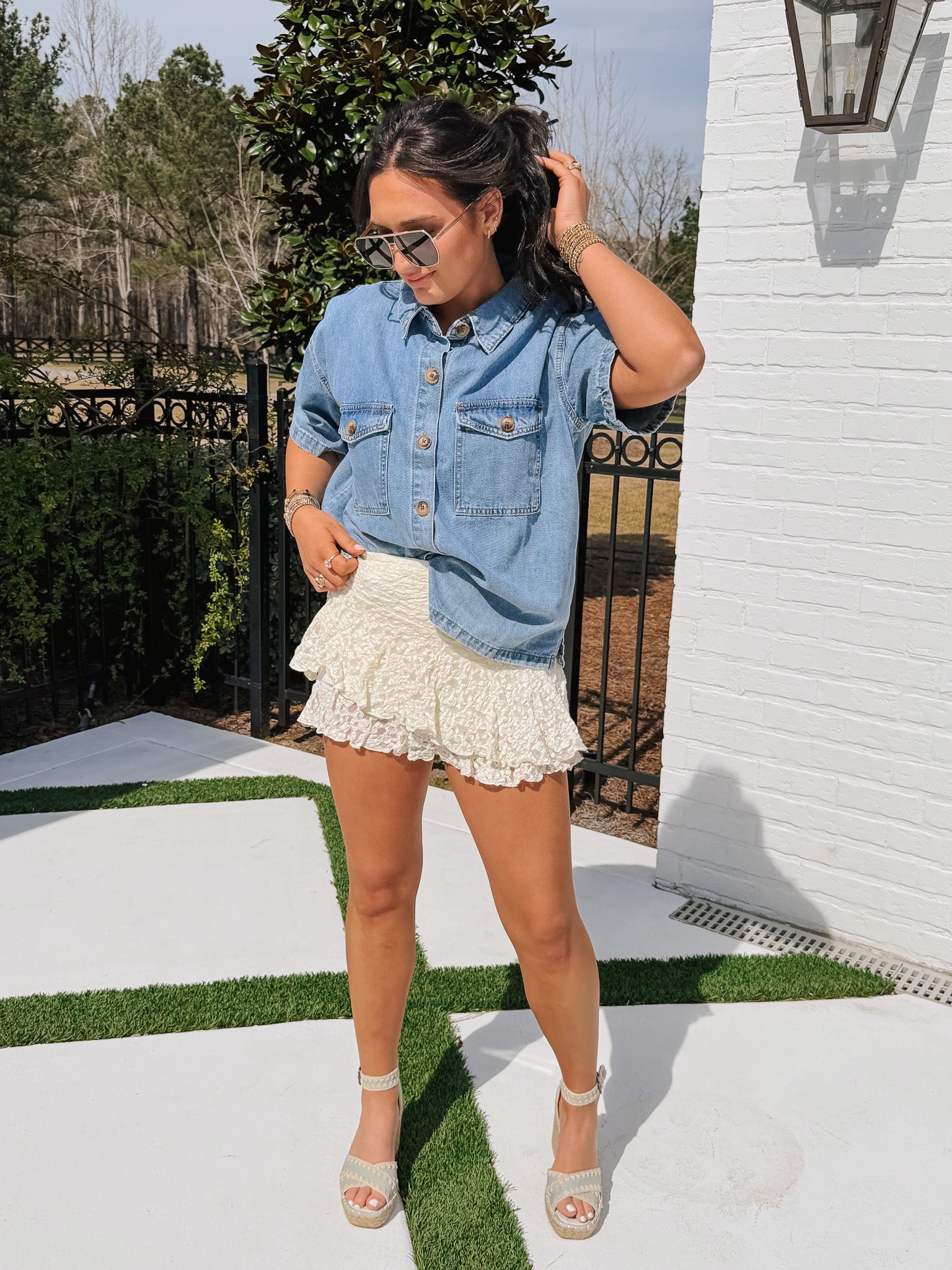 Darling Denim Button Up Shirt