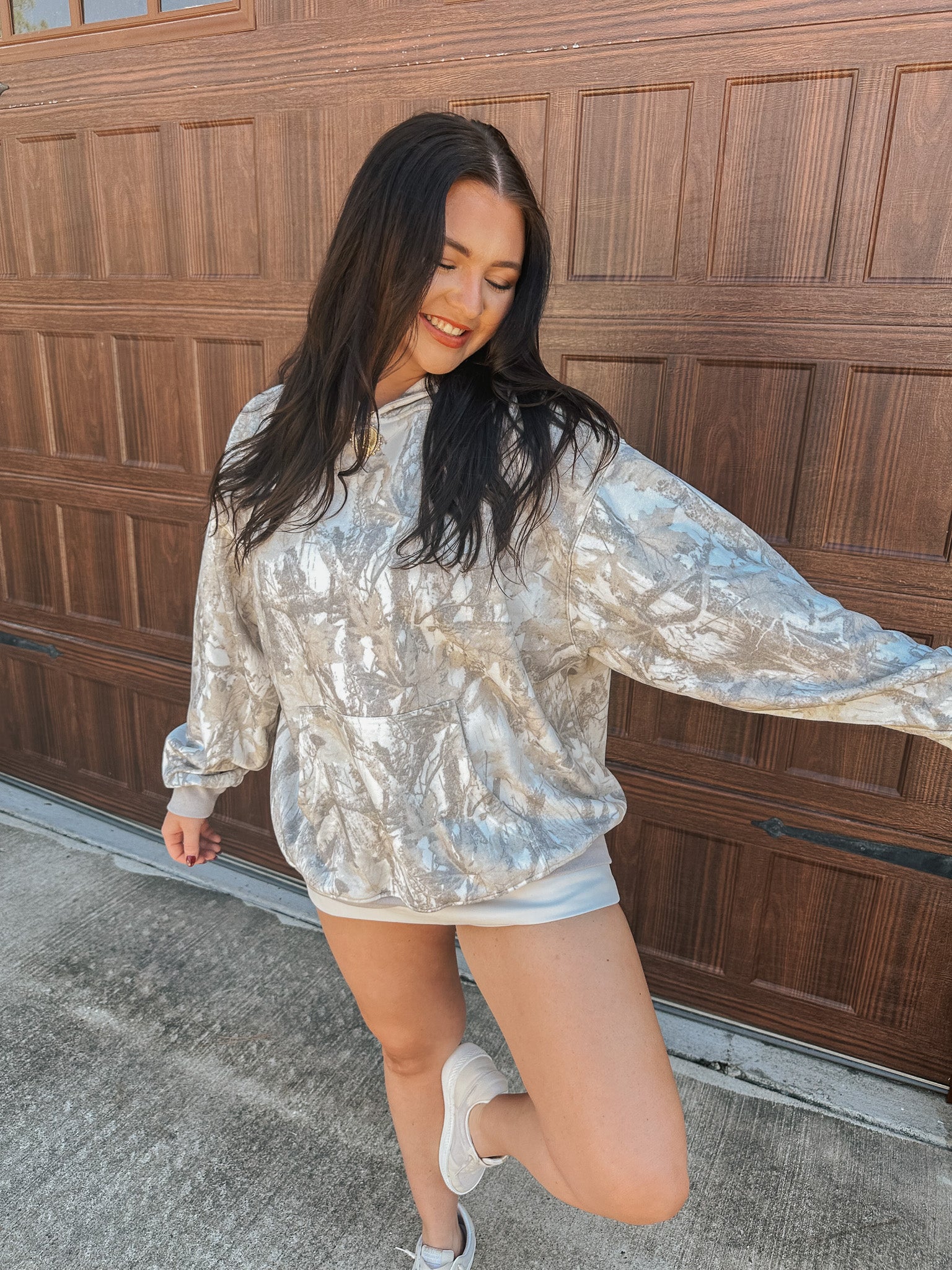 Camo Comfort Grey Hoodie