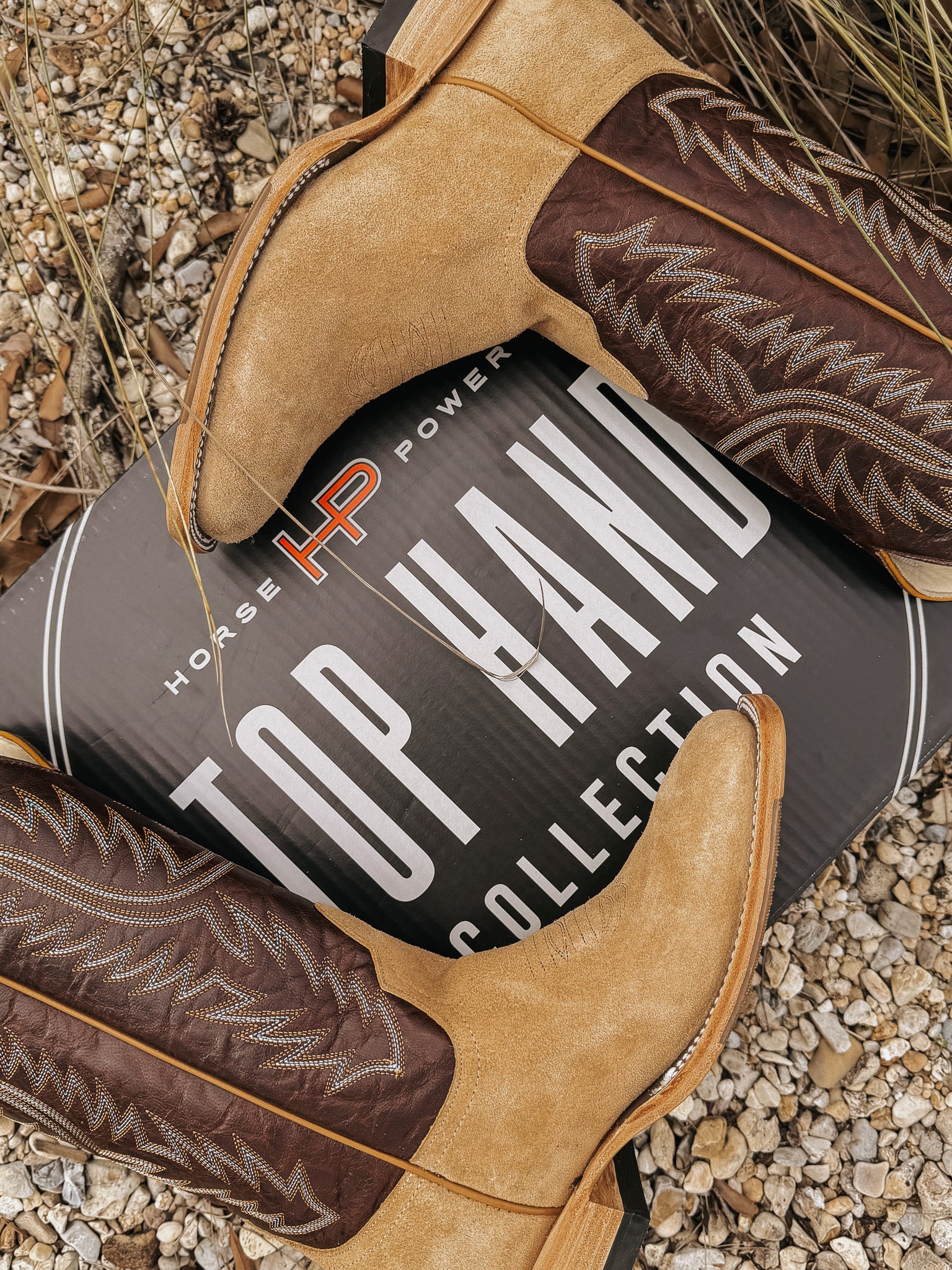 Men's Horse Power Top Hand Tan Crazyhorse Rough Out Boots