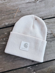 Carhartt | Tonal Patch Beanie in Oat Milk