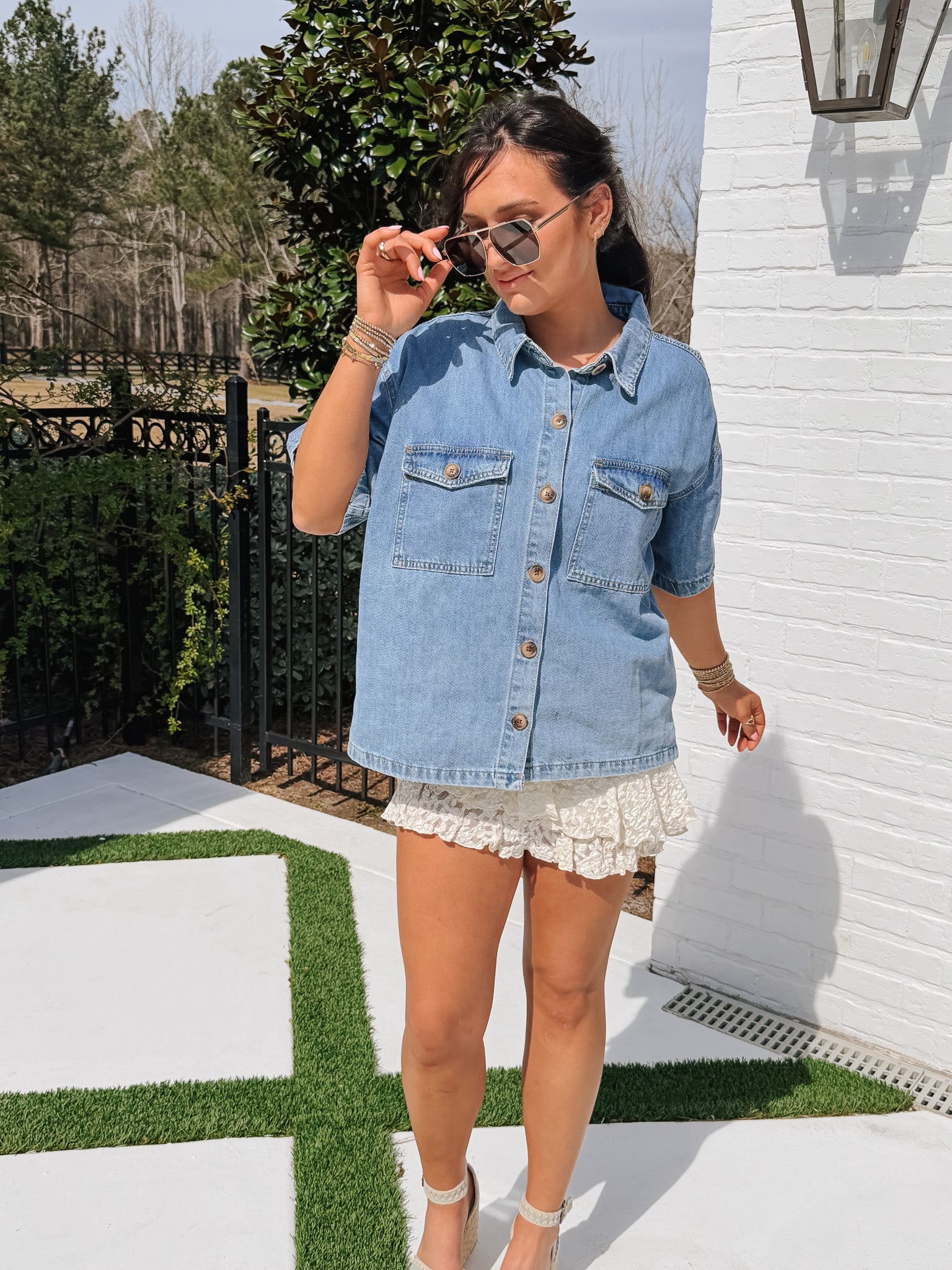 Darling Denim Button Up Shirt