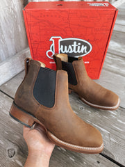 Men's Justin Crazy Buck 6" Square Toe Chelsea Boots