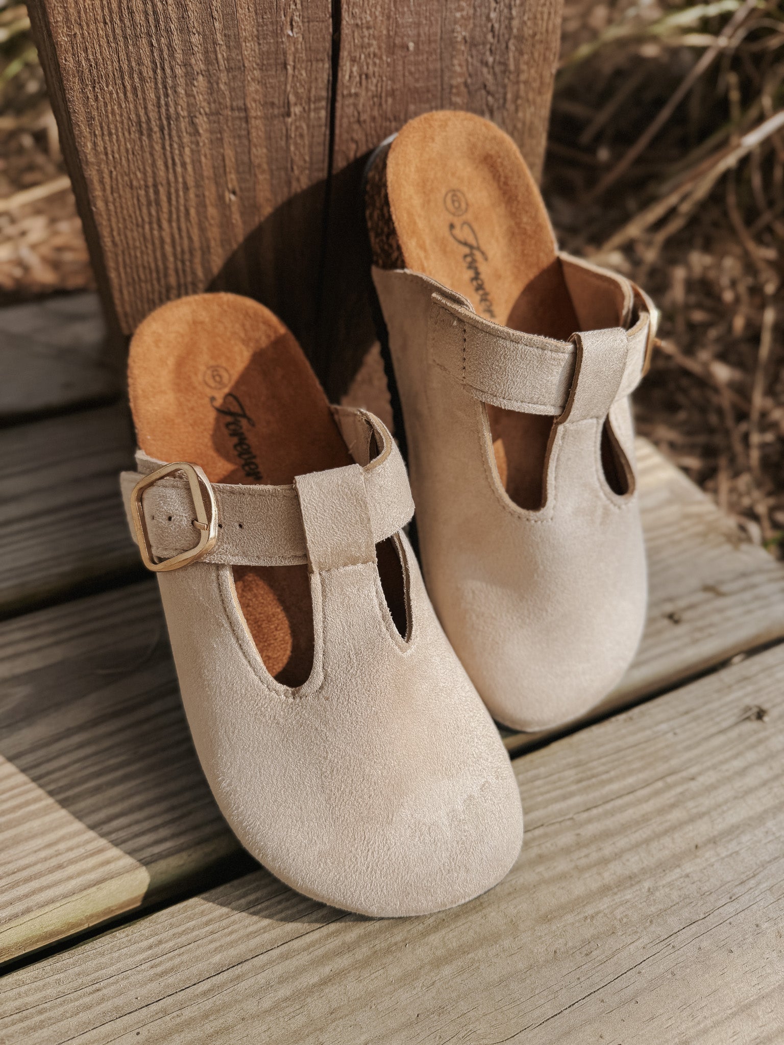 The Cork Clog in Sand