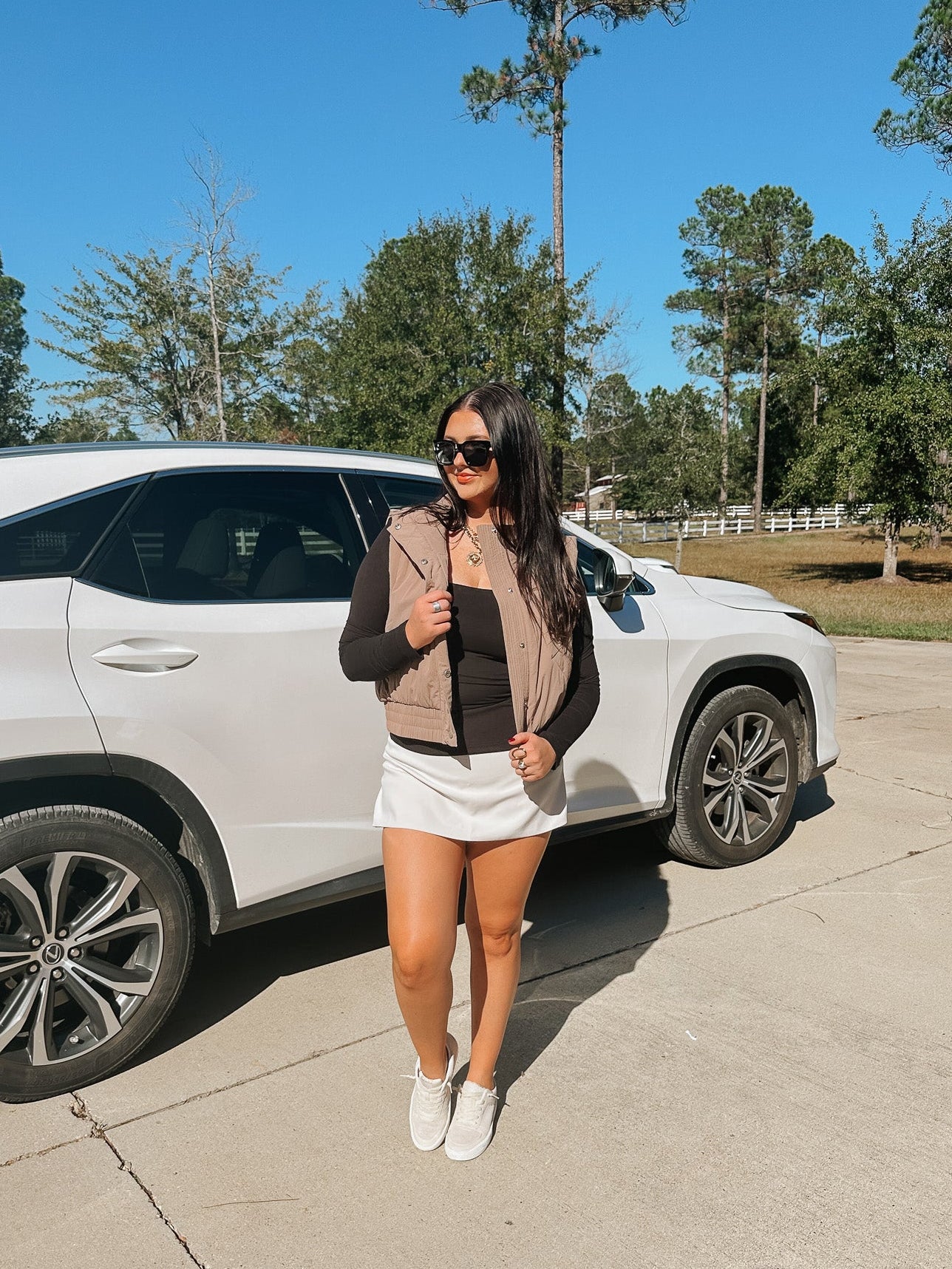 The Skirt of the Season in Ecru