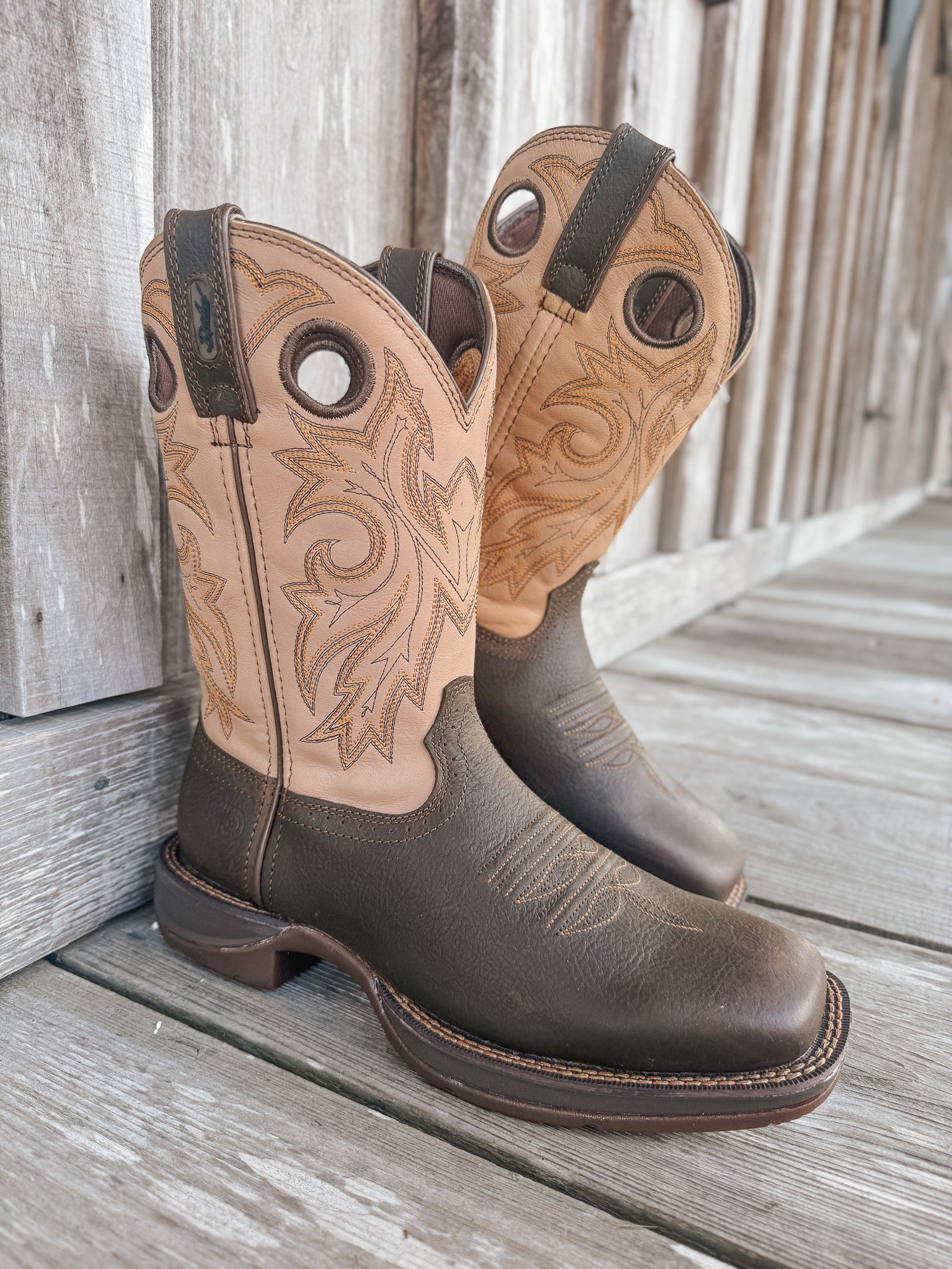 Men's Durango Rebel with InsulKul™ Western Boots in Coffee/Bone