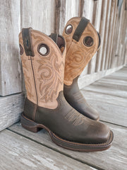 Men's Durango Rebel with InsulKul™ Western Boots in Coffee/Bone