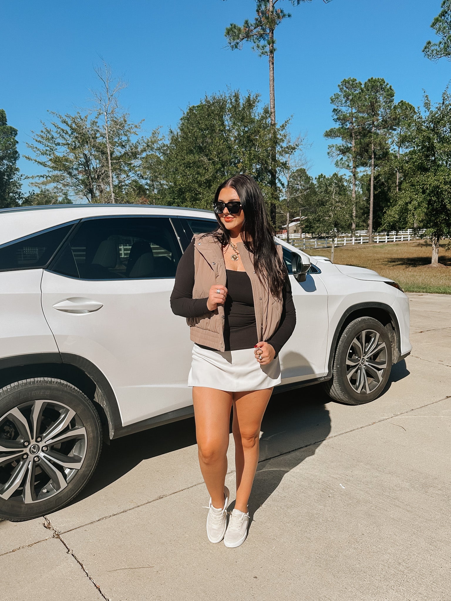 Mountain Top Morning Mocha Puffer Vest