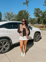 Mountain Top Morning Mocha Puffer Vest