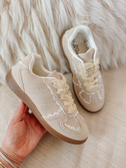 Run the Show Beige Sneakers