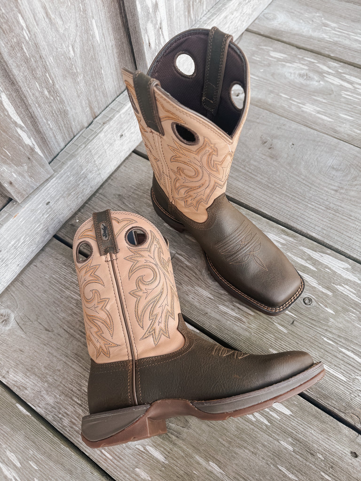 Men's Durango Rebel with InsulKul™ Western Boots in Coffee/Bone