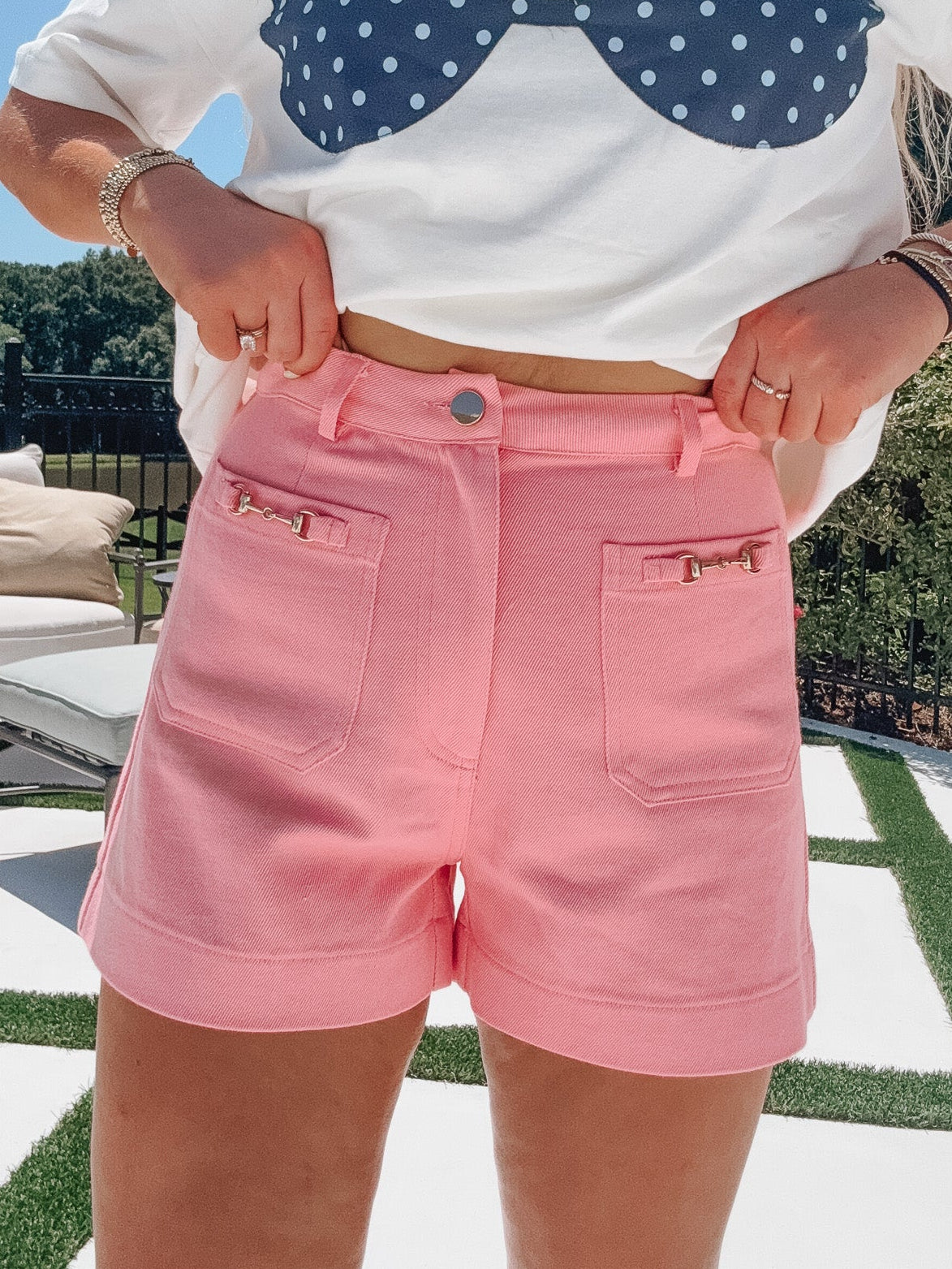 On Vacay Time Shorts in Pink