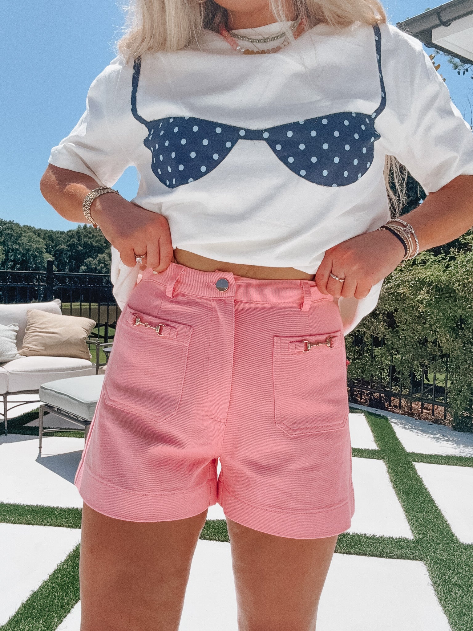 On Vacay Time Shorts in Pink