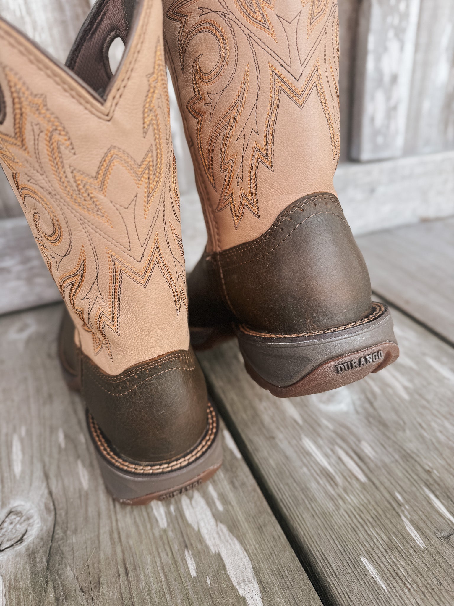 Men's Durango Rebel with InsulKul™ Western Boots in Coffee/Bone