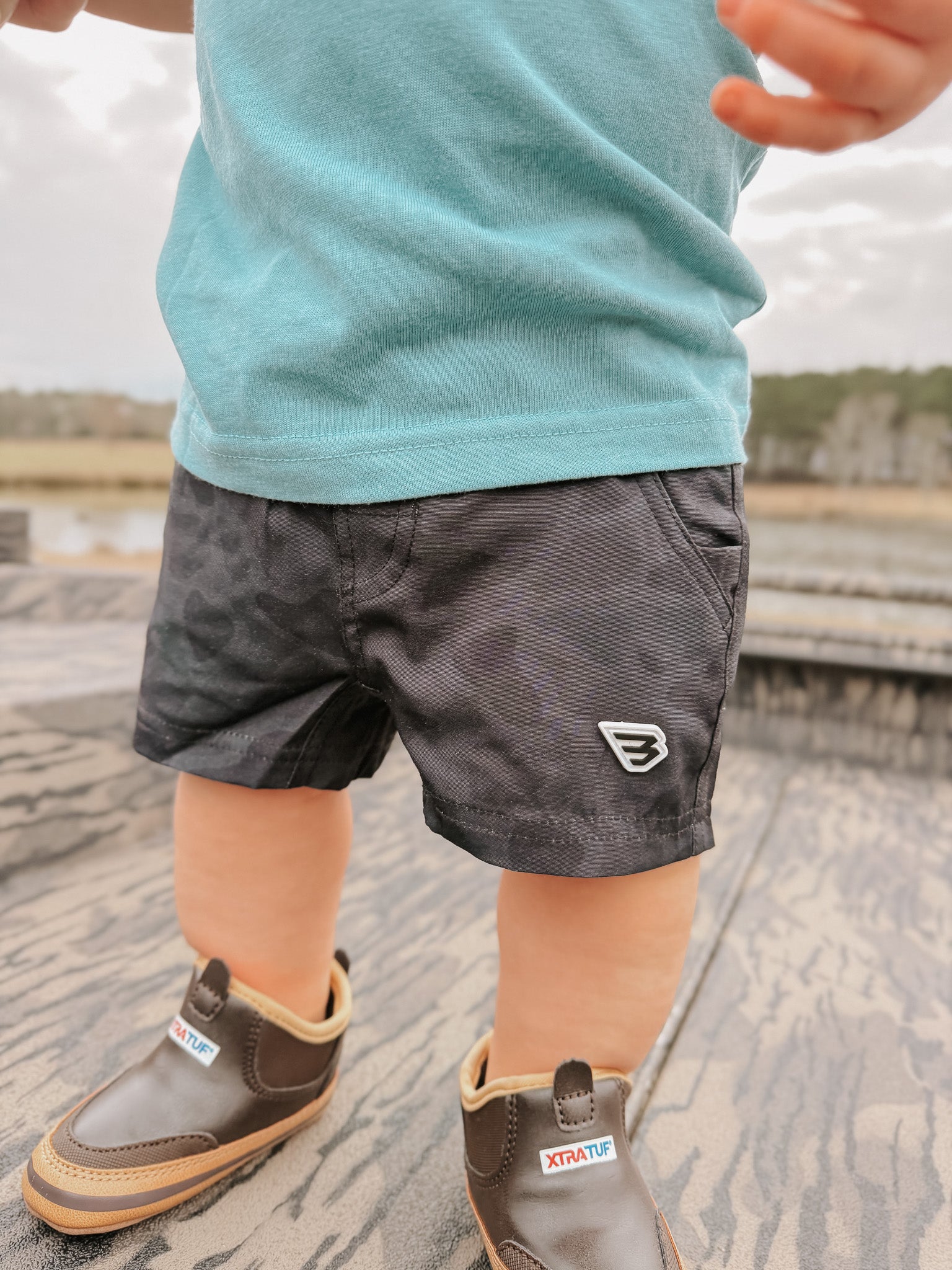 Burlebo Youth & Toddler Athletic Short - Black Camo