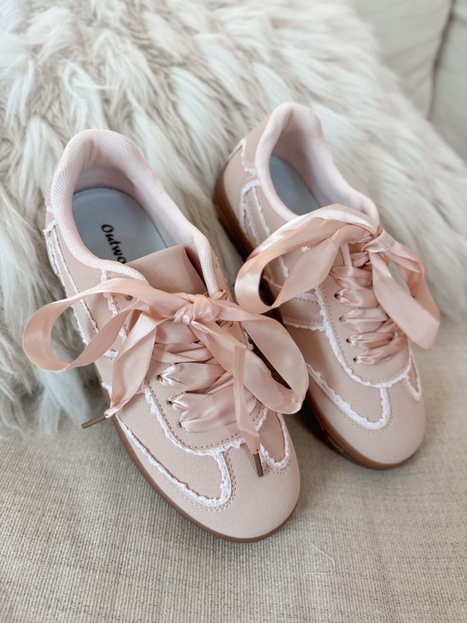 Step Ahead Sneakers in Light Pink