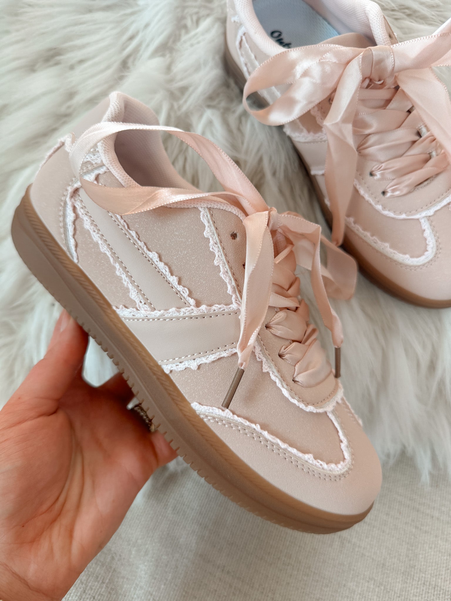 Step Ahead Sneakers in Light Pink