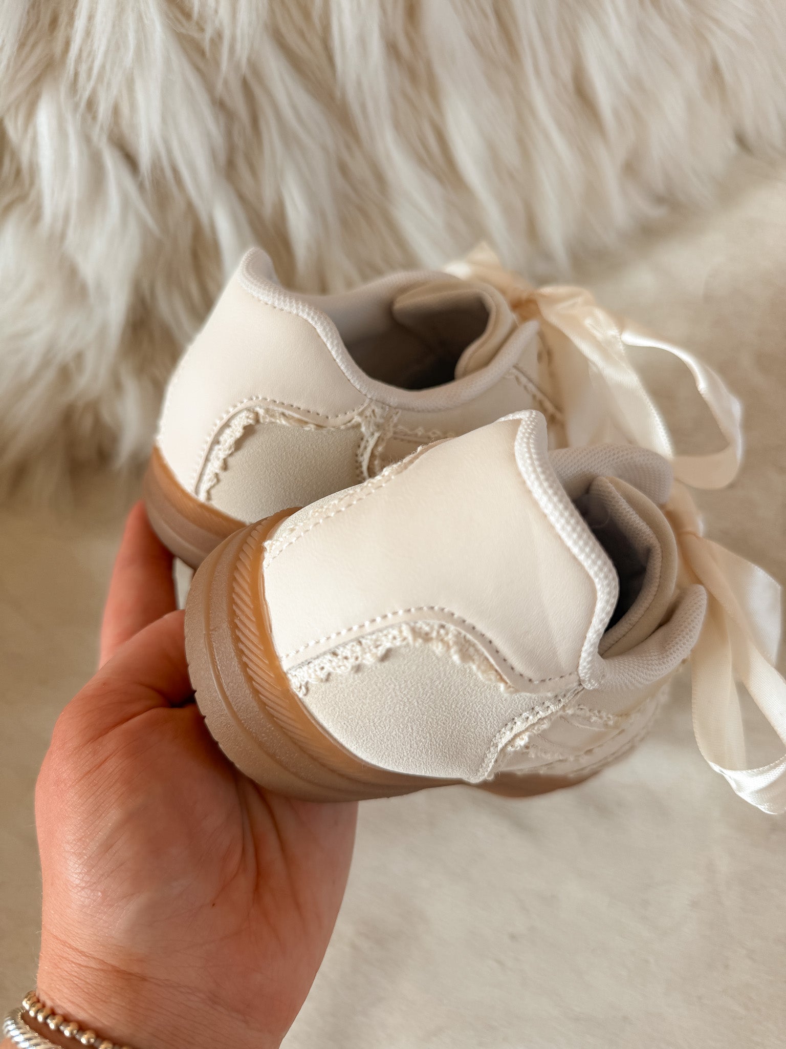 Step Ahead Sneakers in Cream