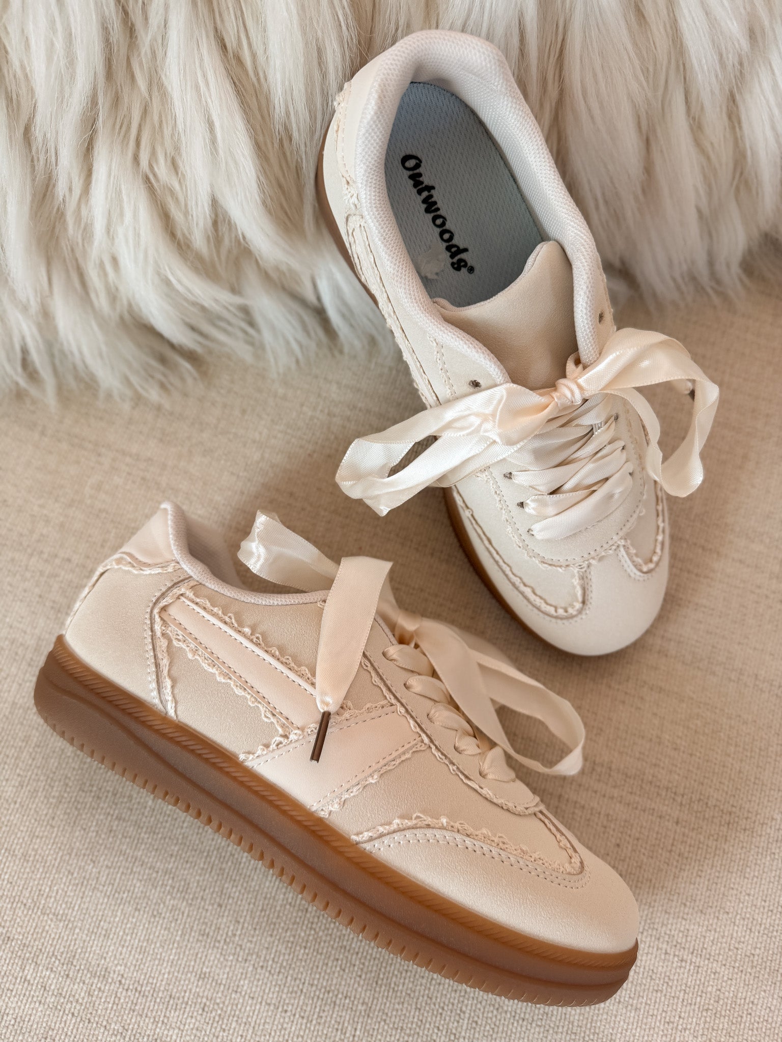 Step Ahead Sneakers in Cream