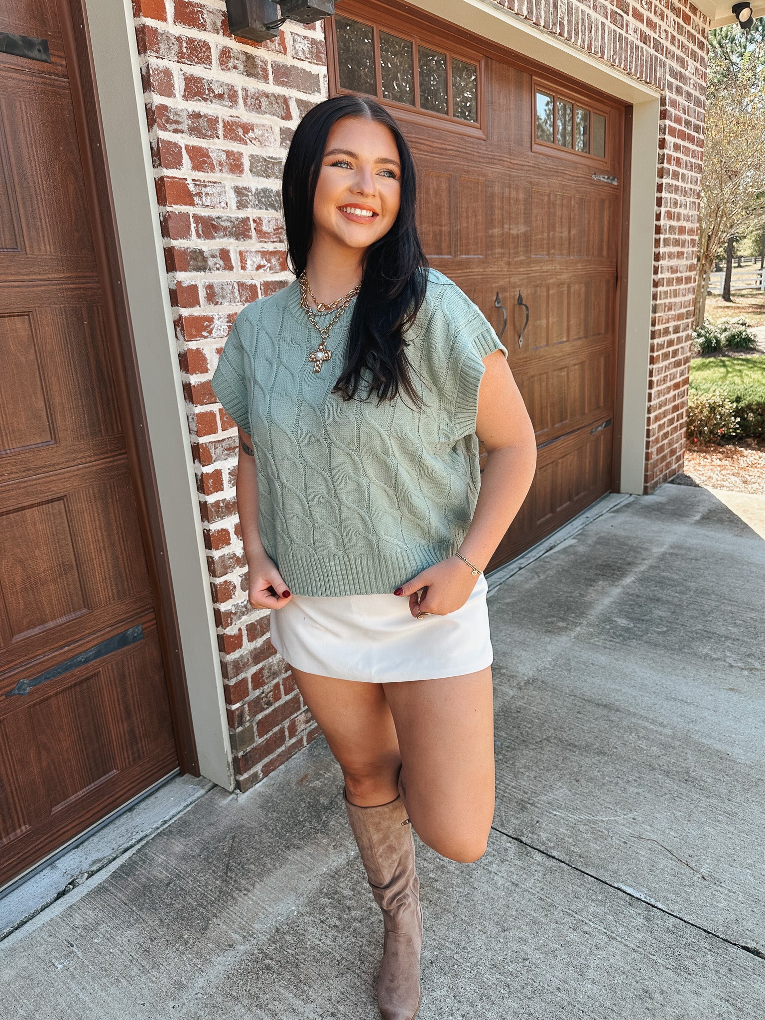 The Skirt of the Season in Ecru