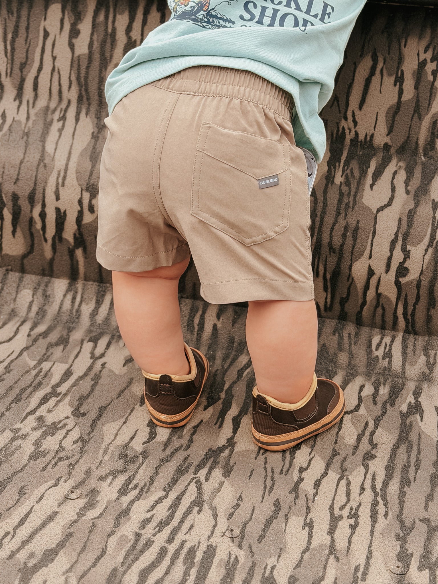 Burlebo Youth & Toddler Everyday Shorts - Cobblestone Khaki