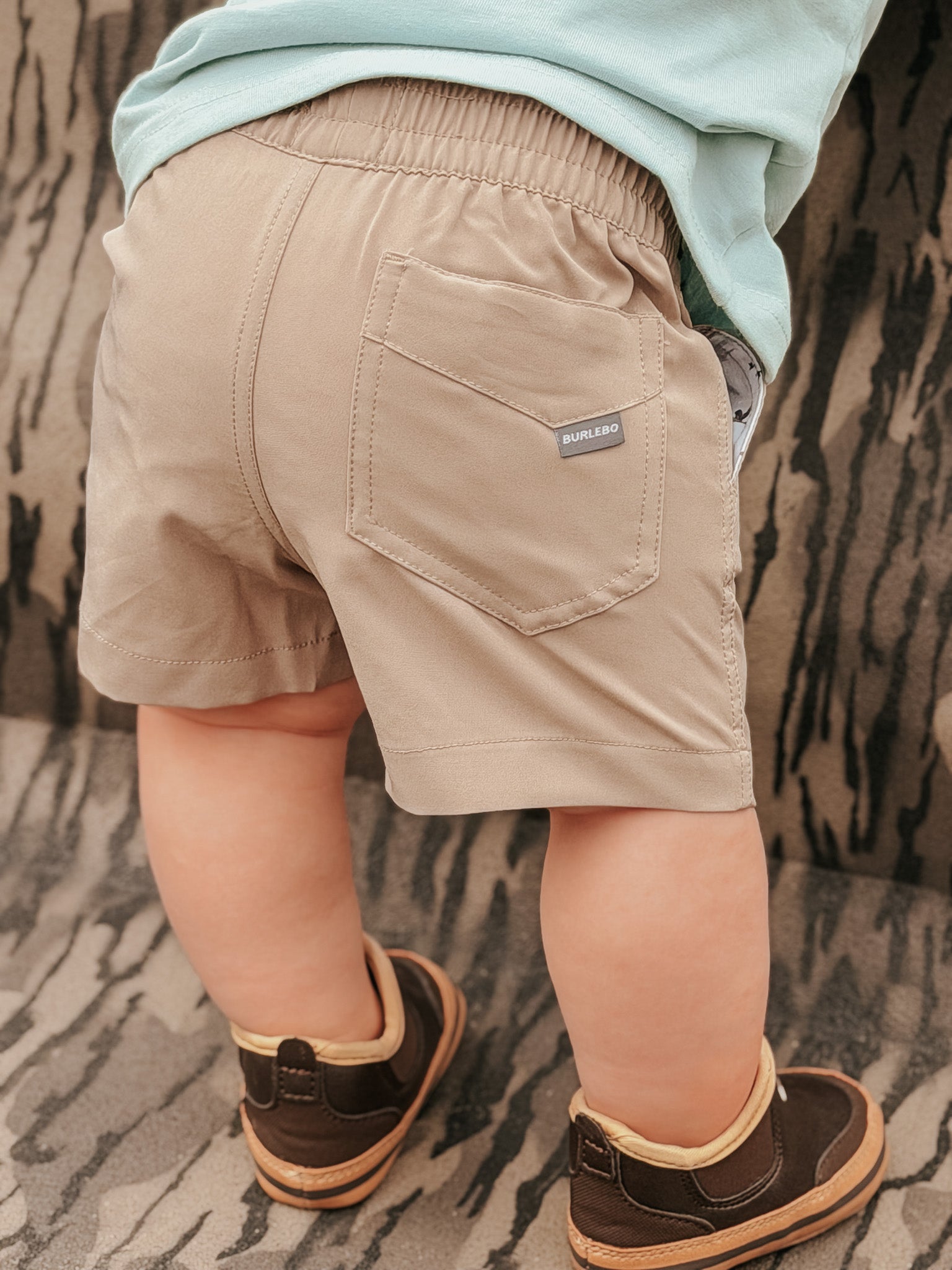 Burlebo Youth & Toddler Everyday Shorts - Cobblestone Khaki