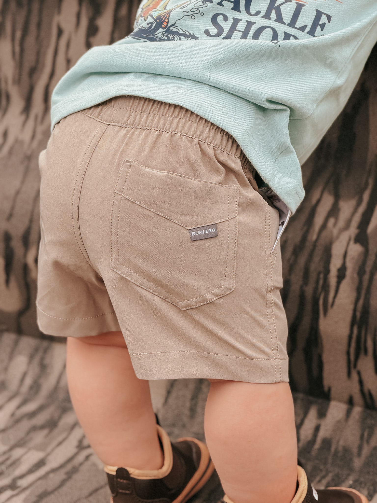 Burlebo Youth & Toddler Everyday Shorts - Cobblestone Khaki