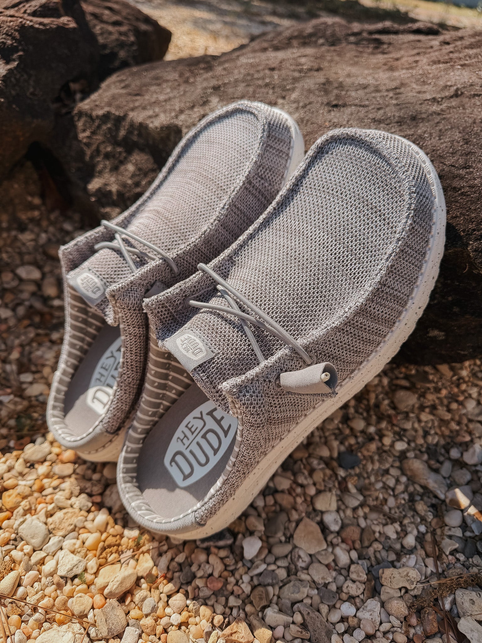 Hey Dude Men's Wally Slip Stretch Sox in Granite Grey