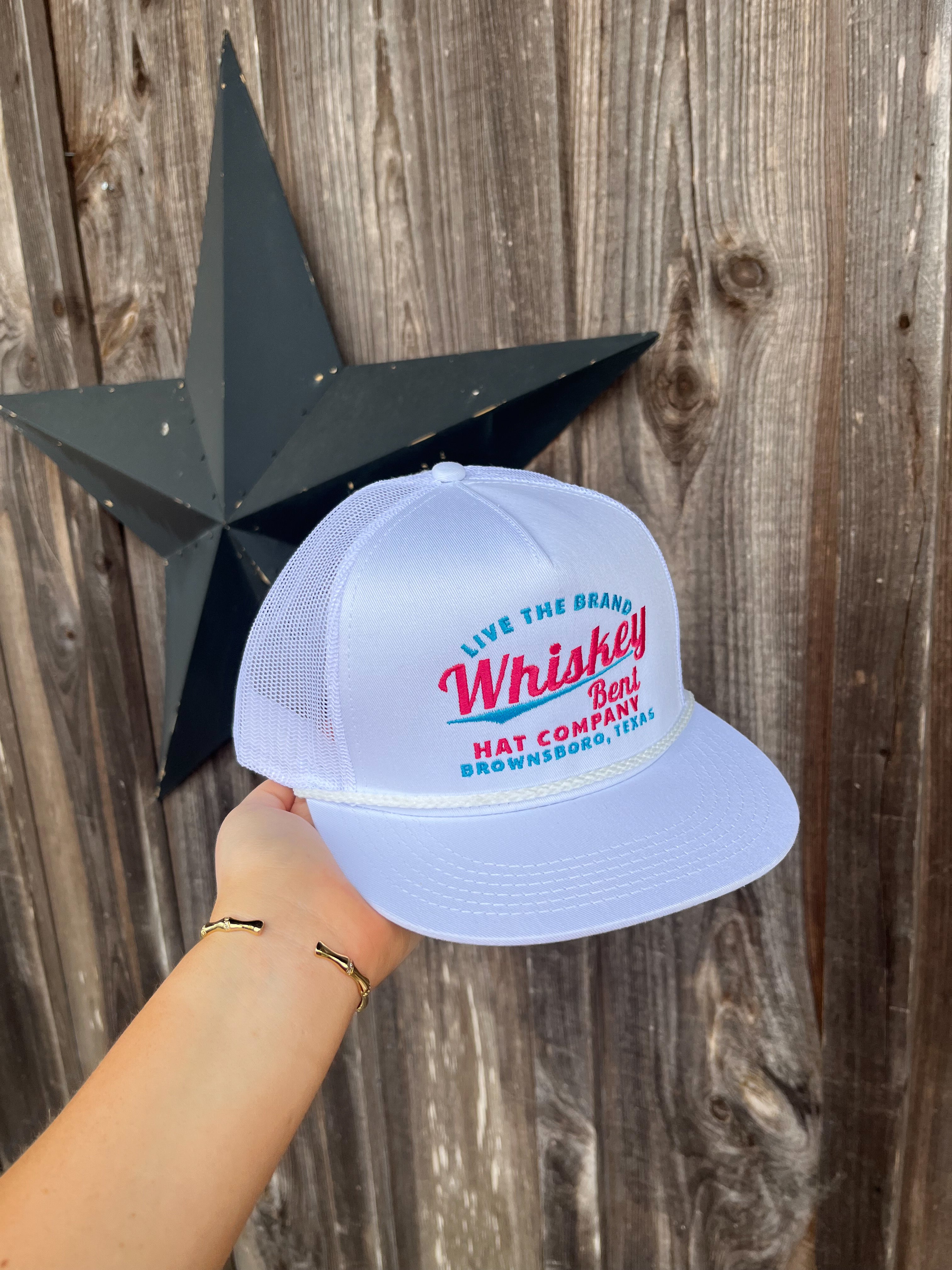 Whiskey Bent Hat Co. The Cali Cap in White